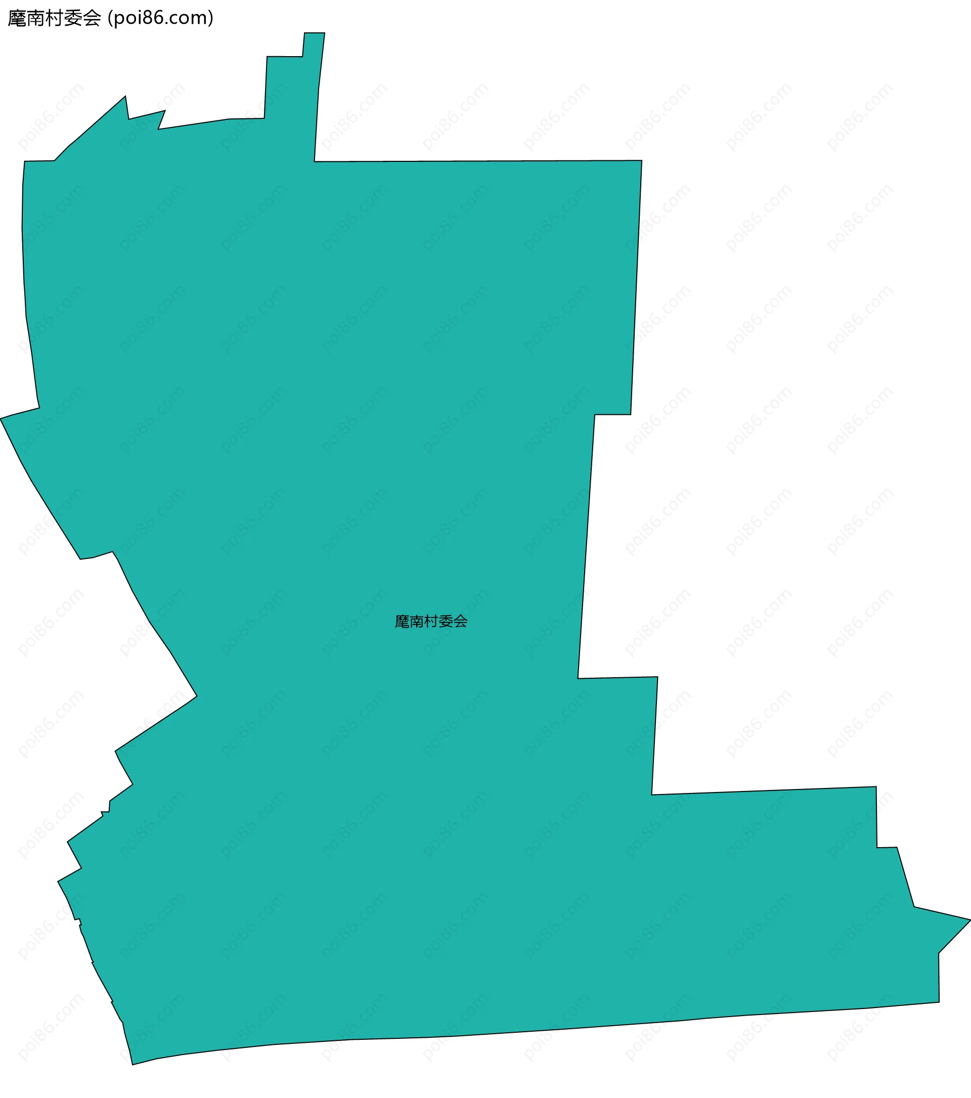 麾南村委会边界地图