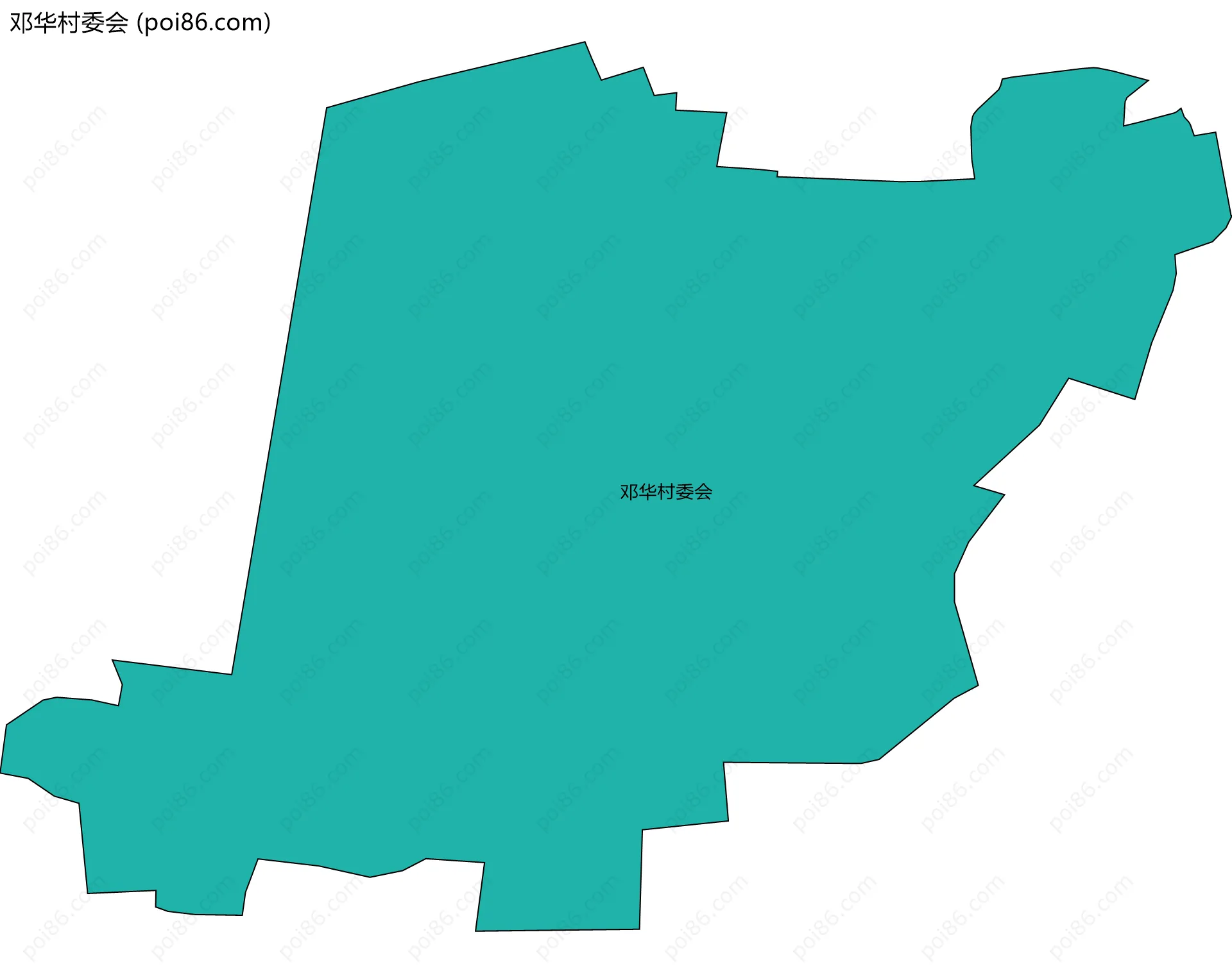 邓华村委会边界地图