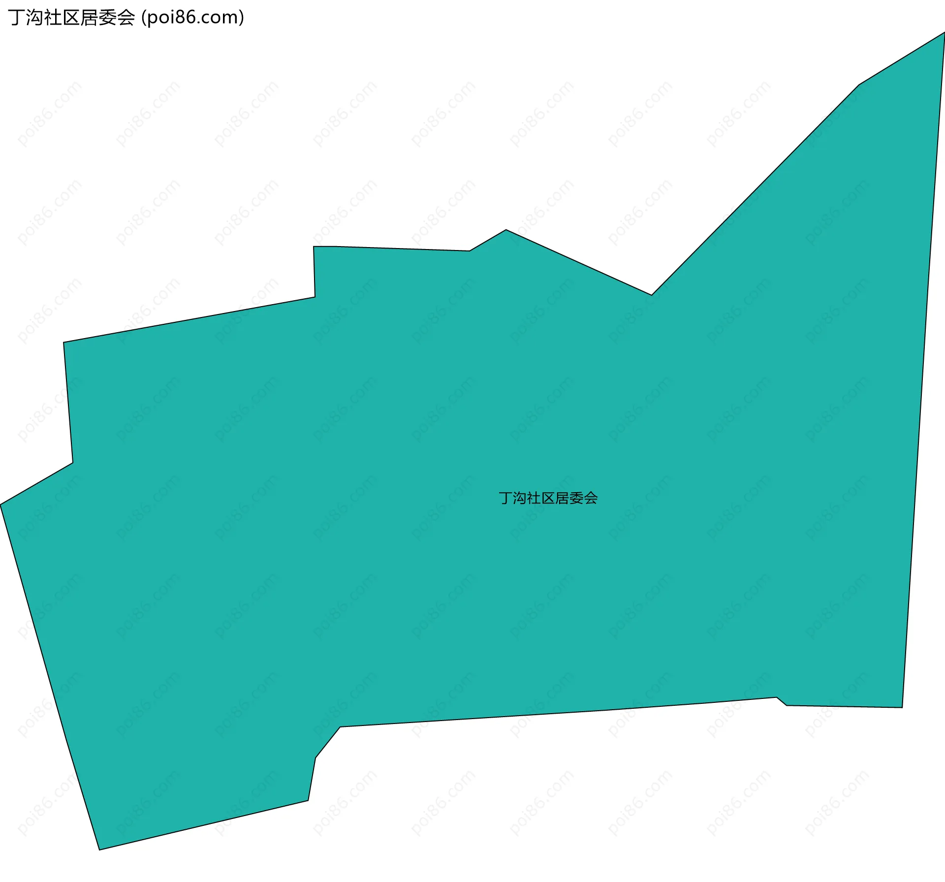 丁沟社区居委会边界地图