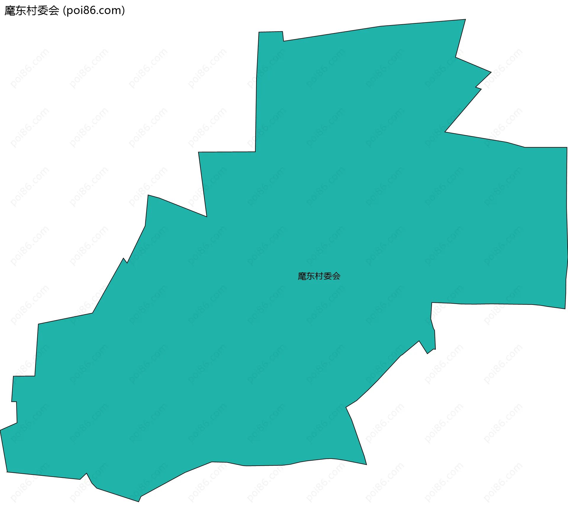 麾东村委会边界地图