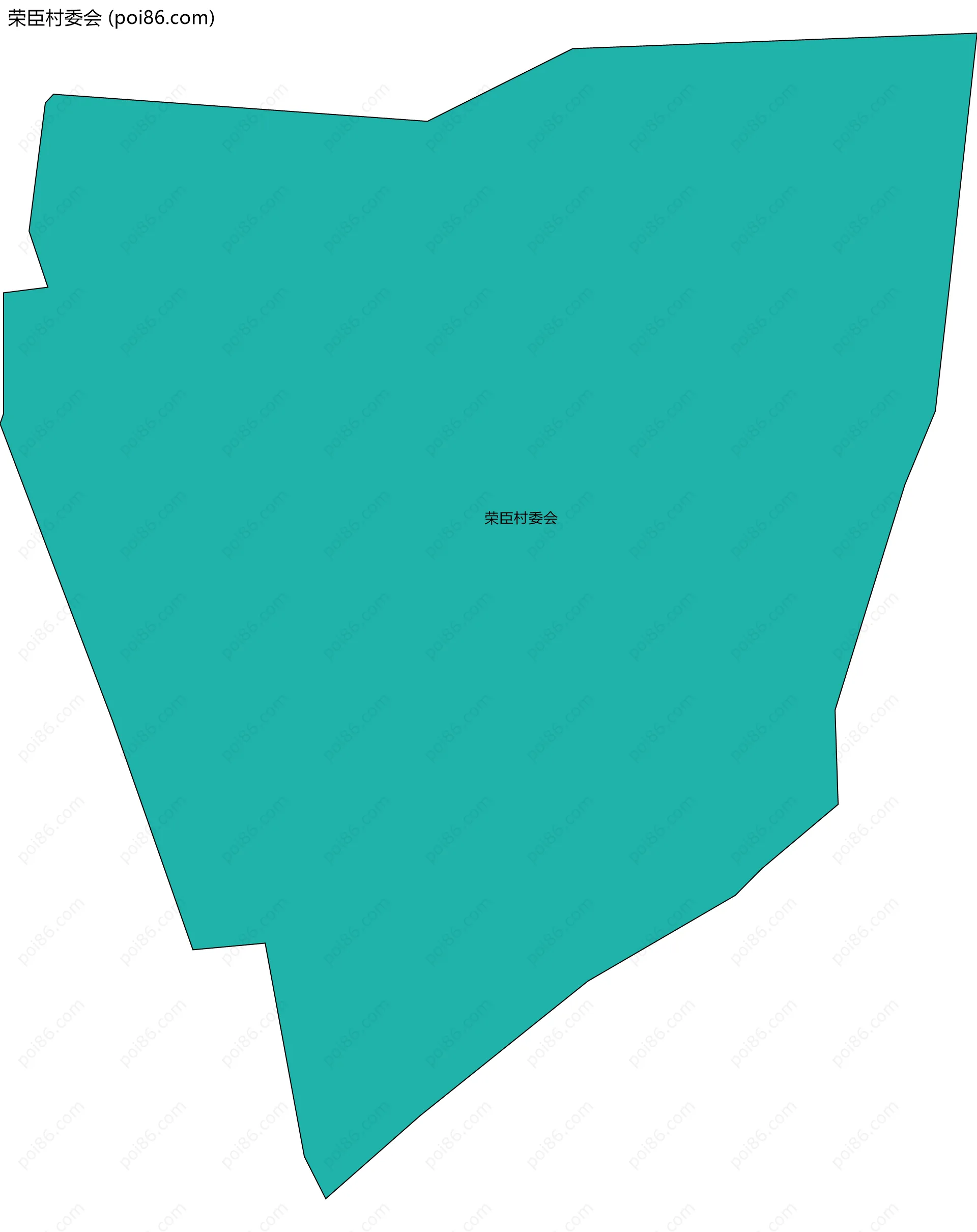 荣臣村委会边界地图