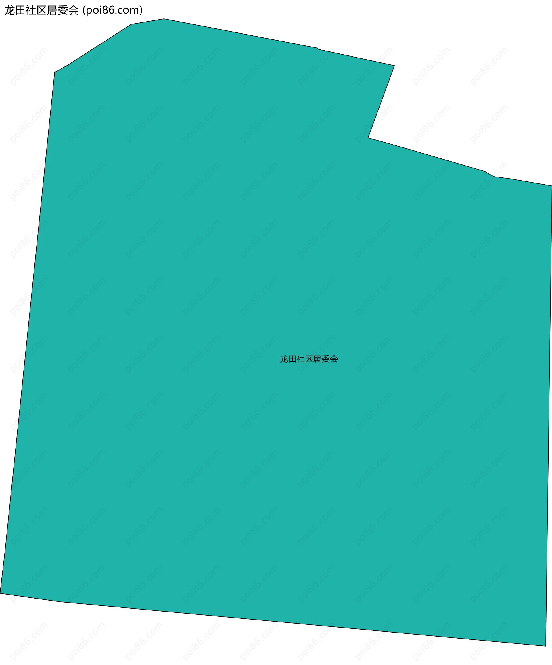 龙田社区居委会边界地图