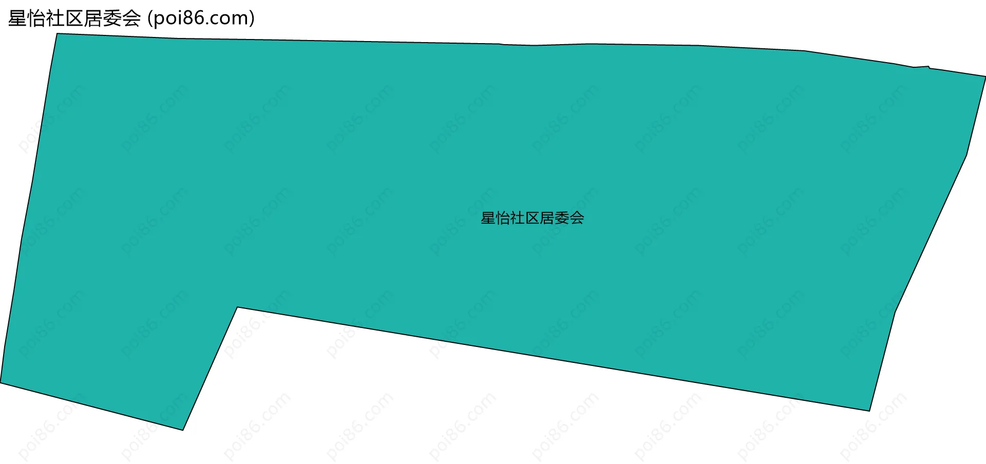 星怡社区居委会边界地图