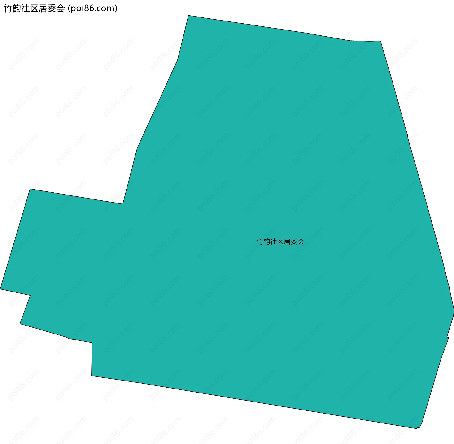 竹韵社区居委会边界地图
