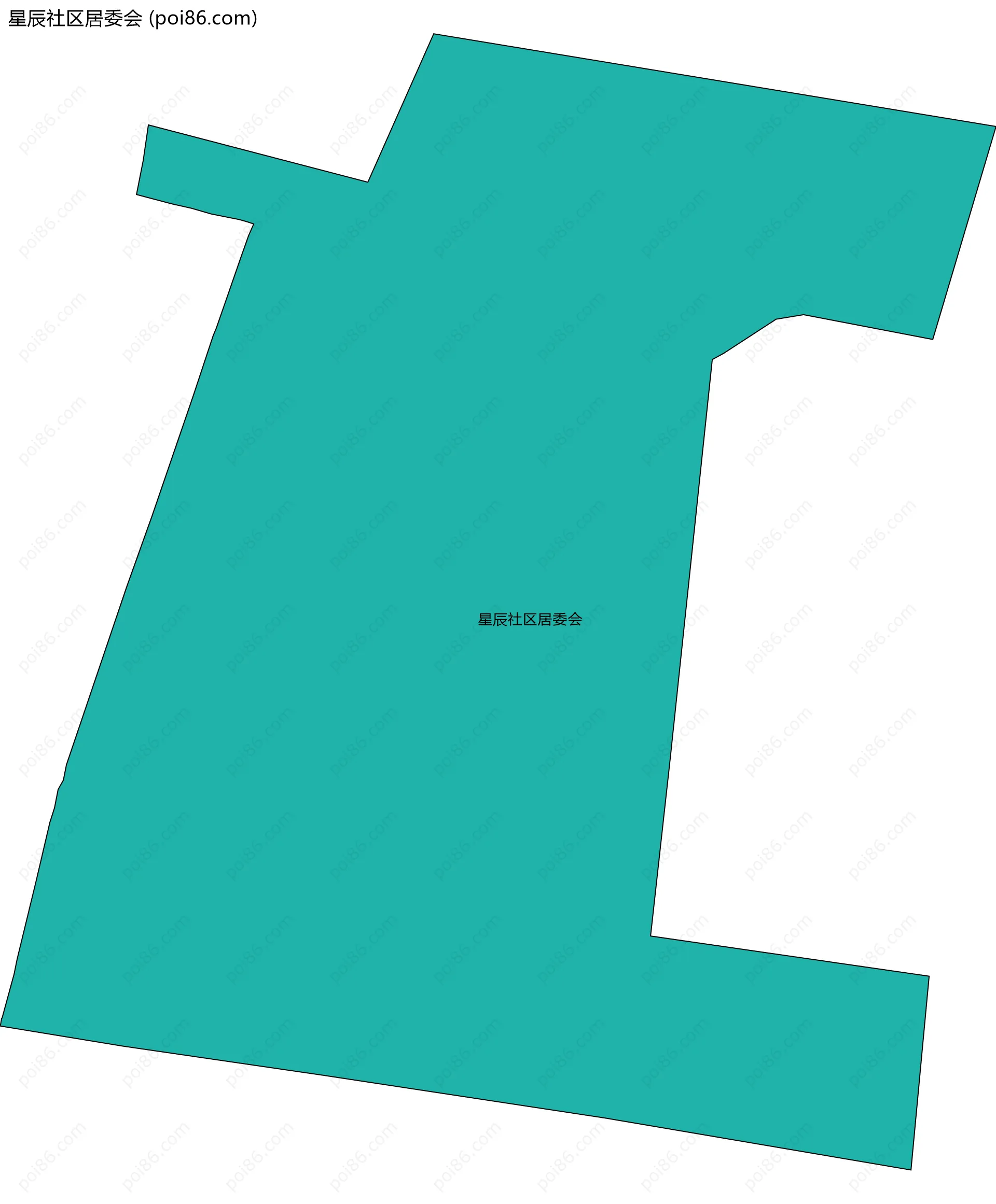 星辰社区居委会边界地图