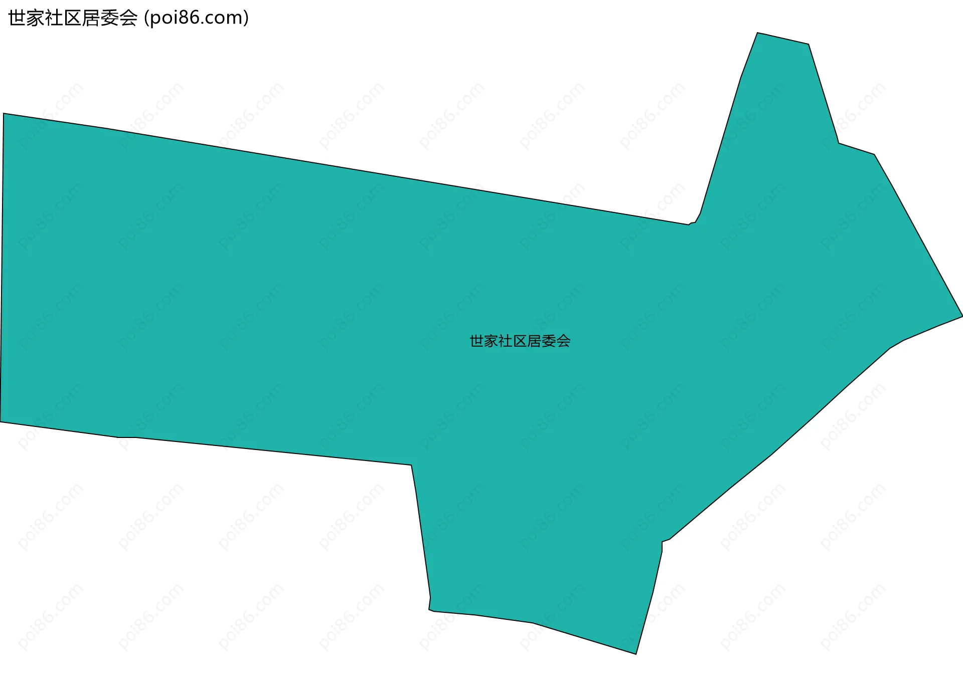 世家社区居委会边界地图