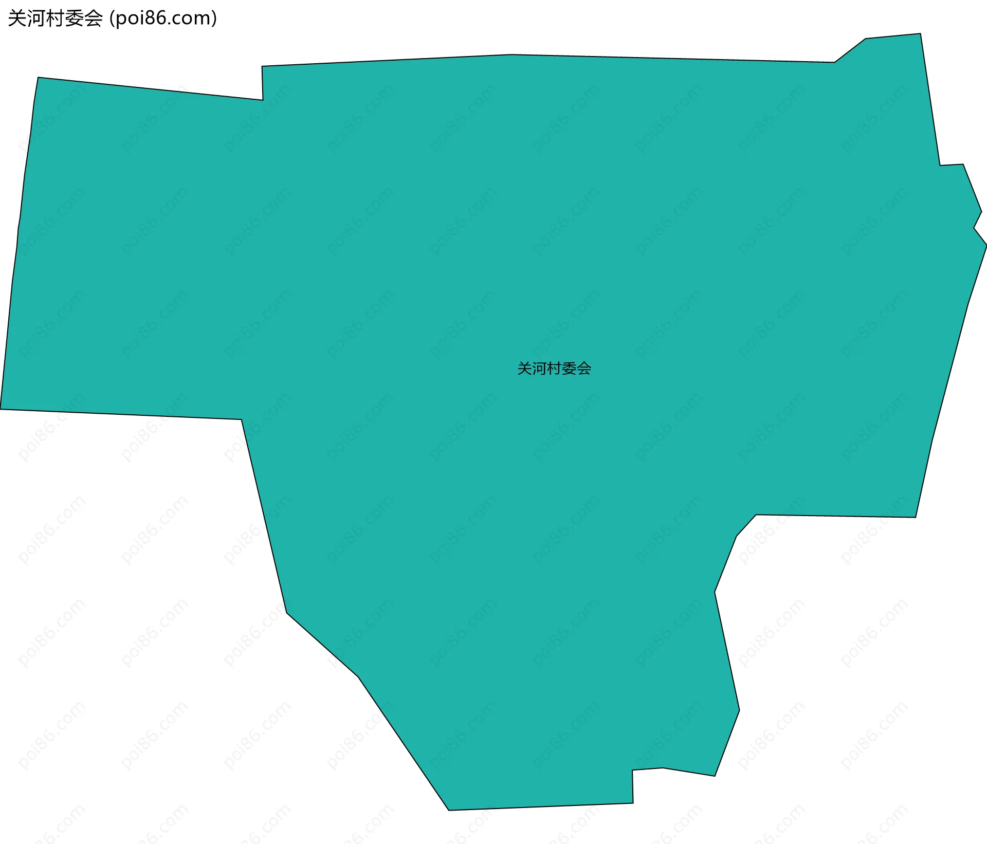 关河村委会边界地图