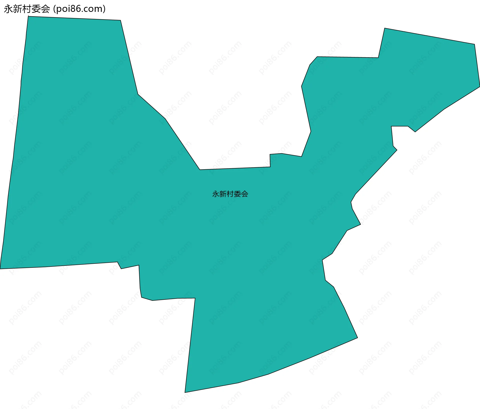 永新村委会边界地图