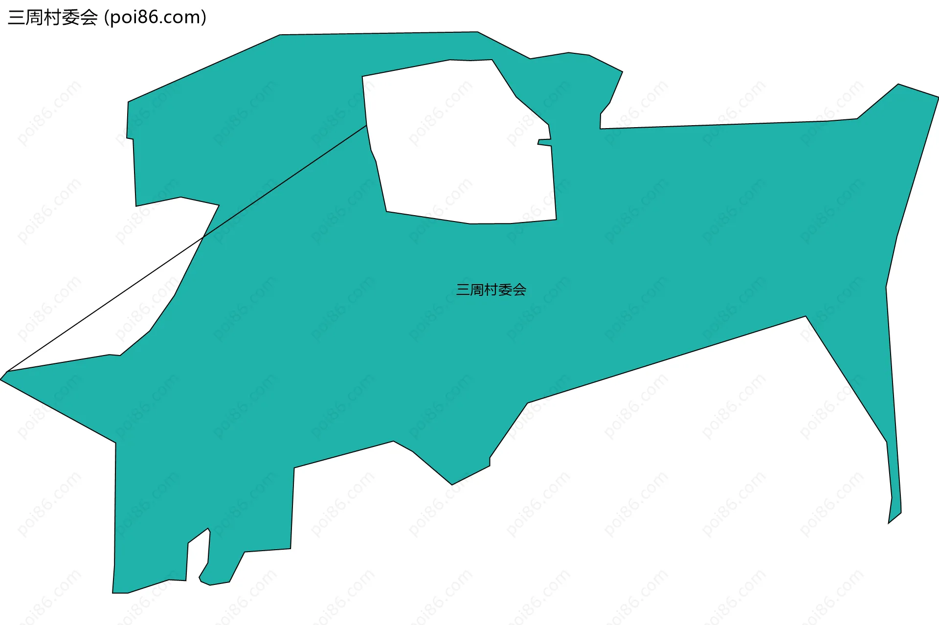 三周村委会边界地图