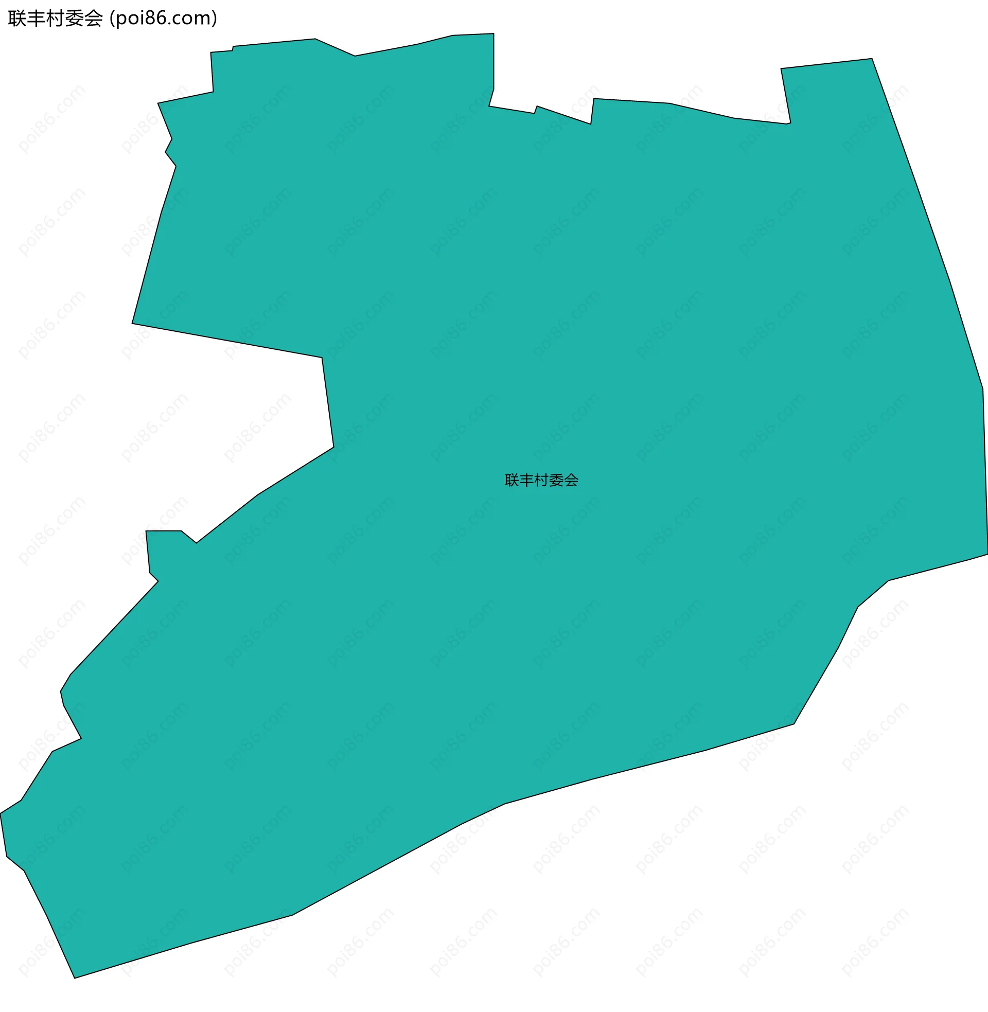 联丰村委会边界地图