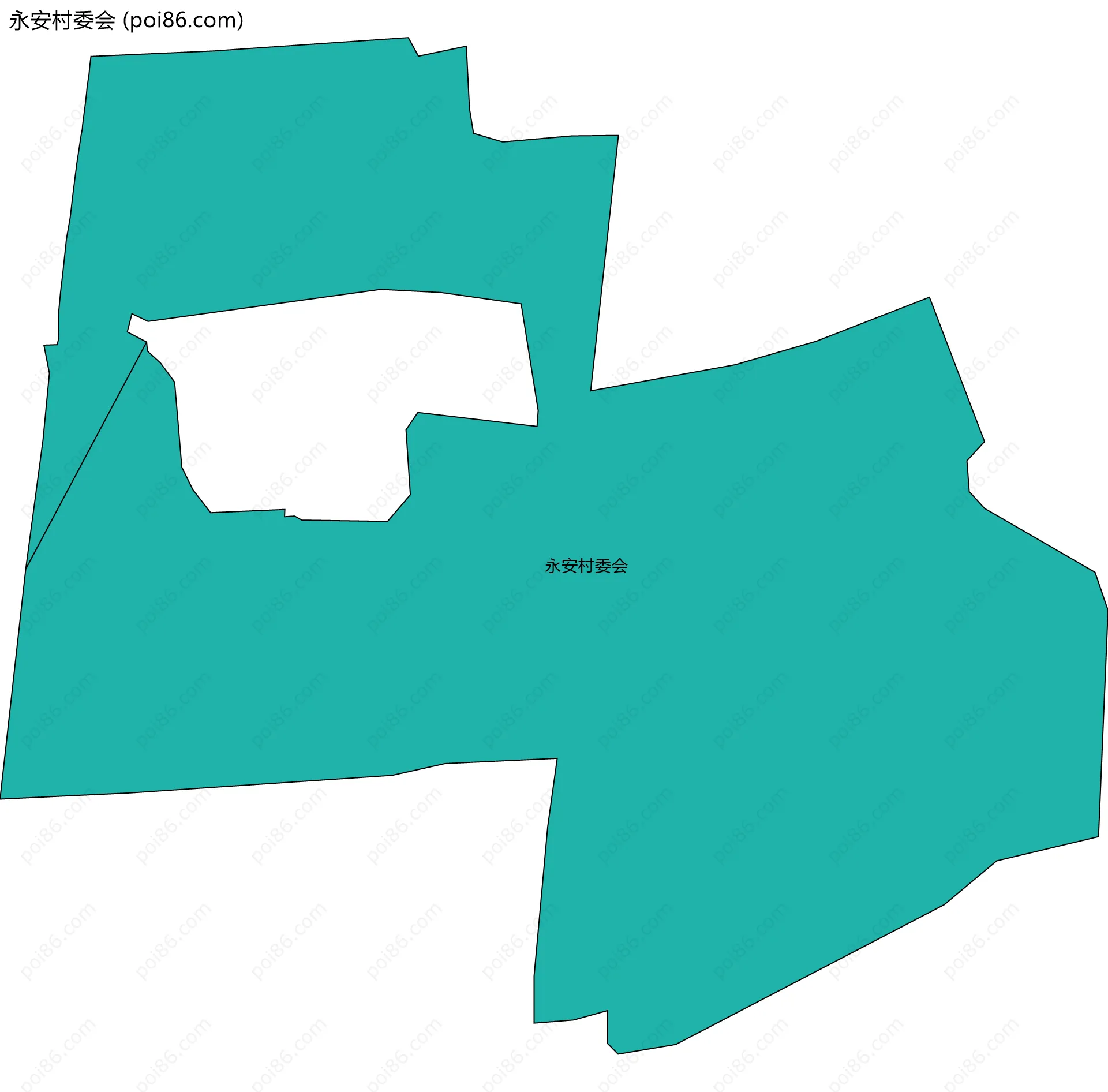 永安村委会边界地图