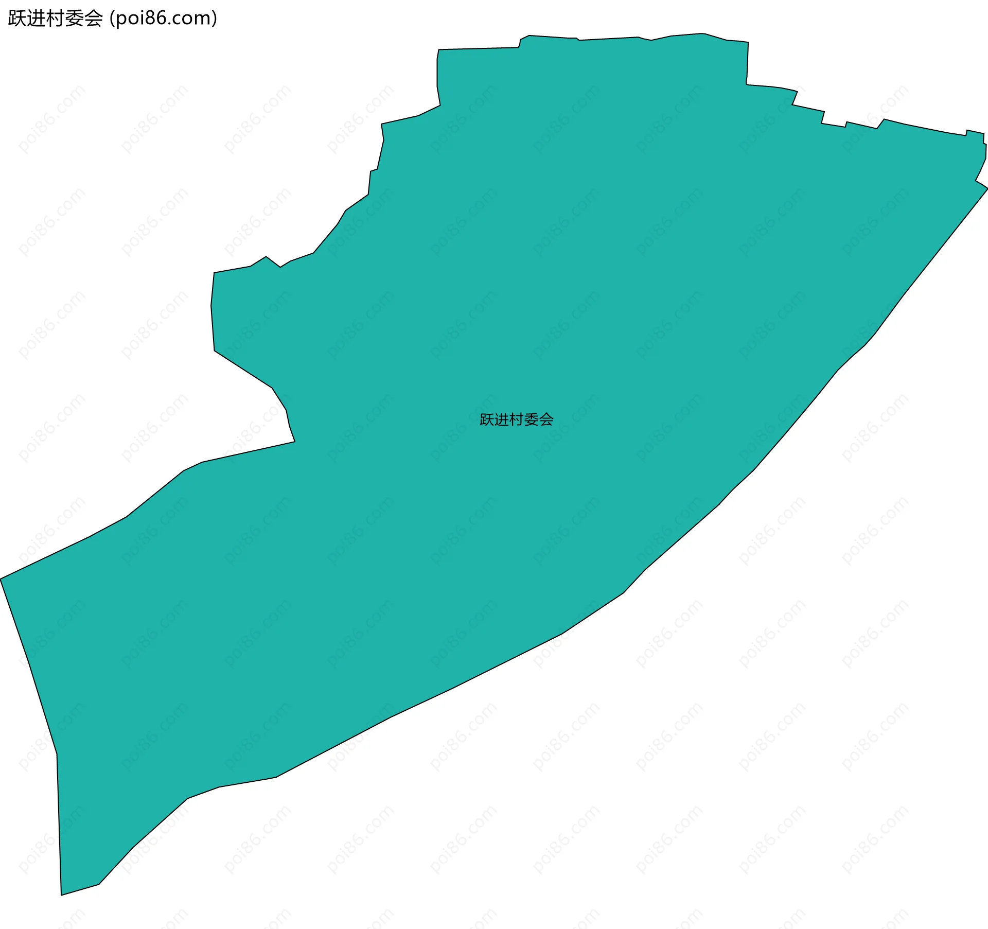 跃进村委会边界地图