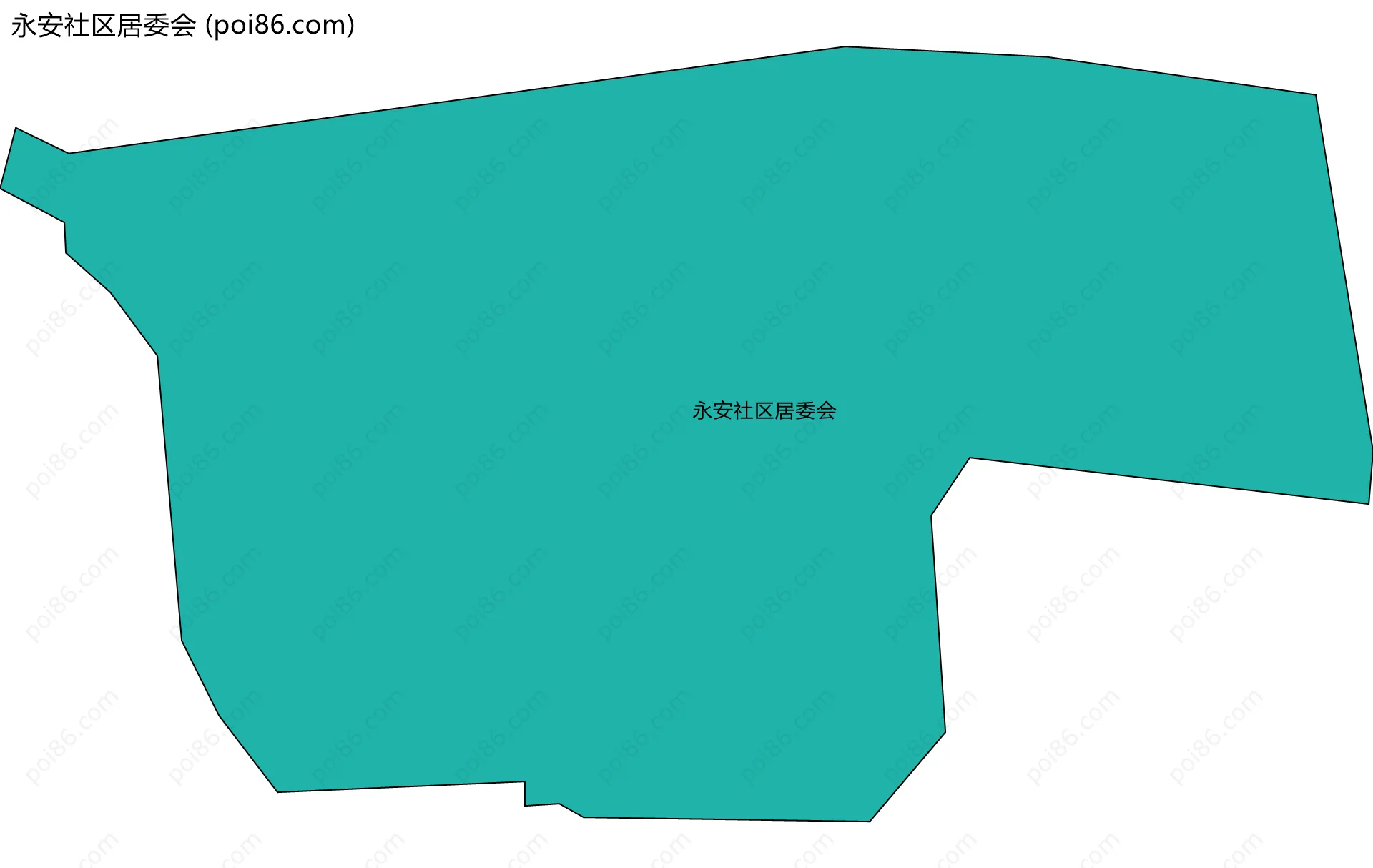 永安社区居委会边界地图