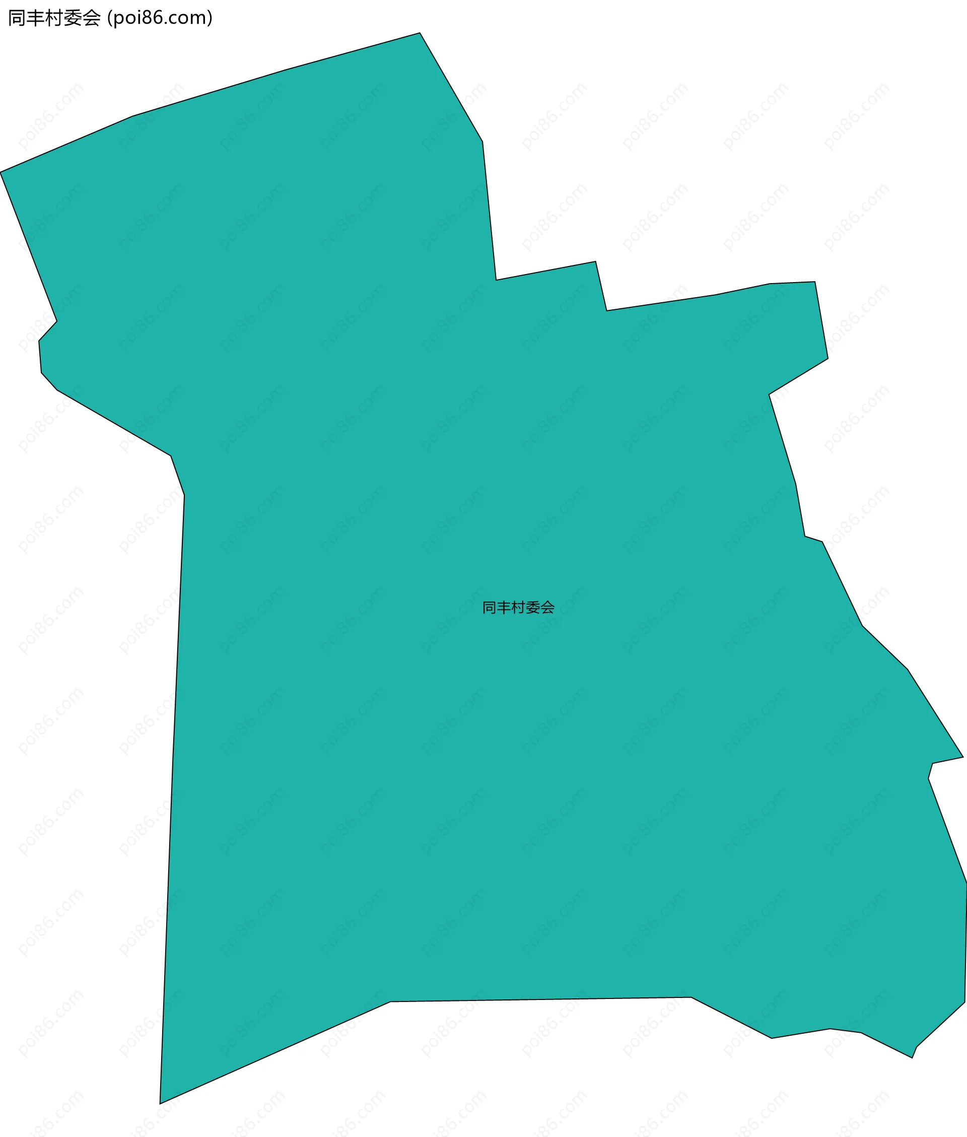 同丰村委会边界地图