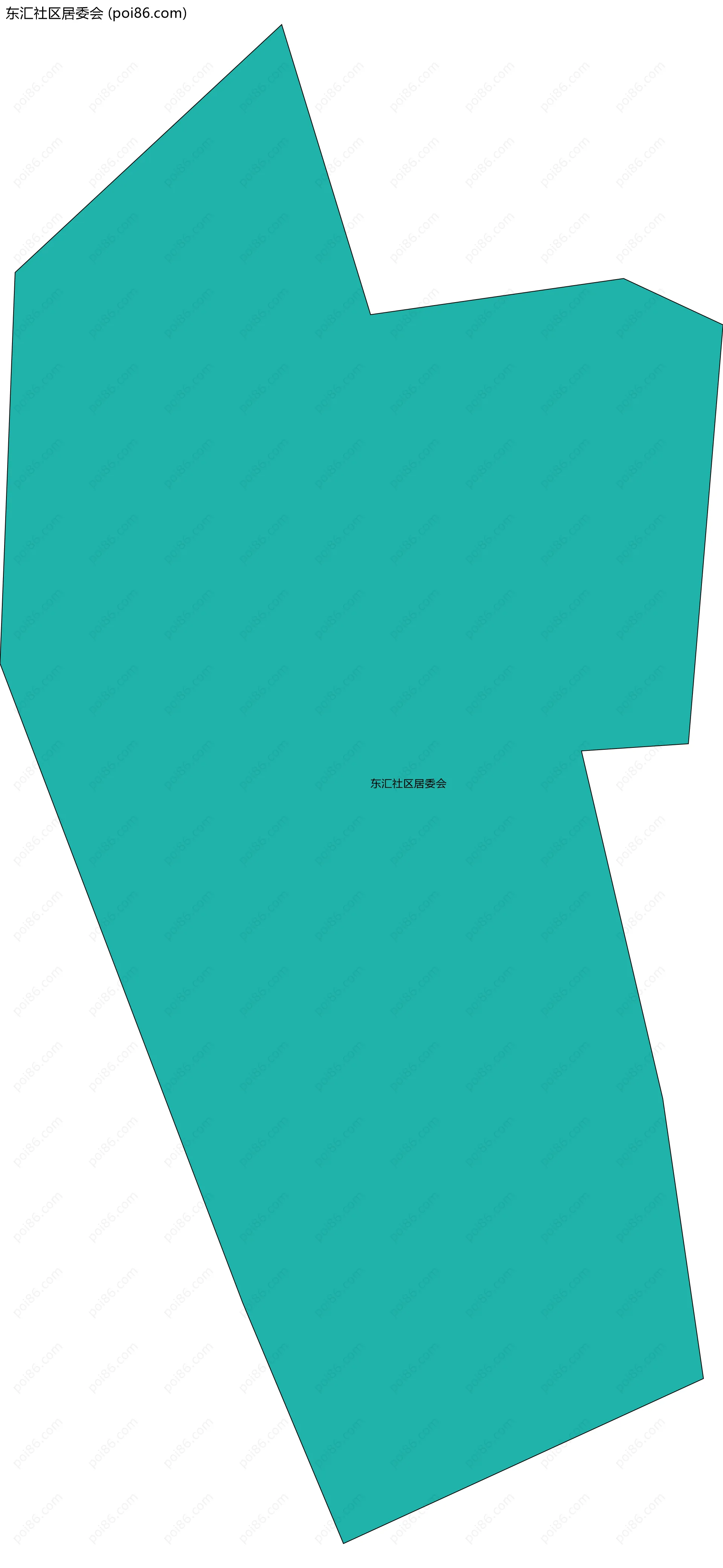 东汇社区居委会边界地图