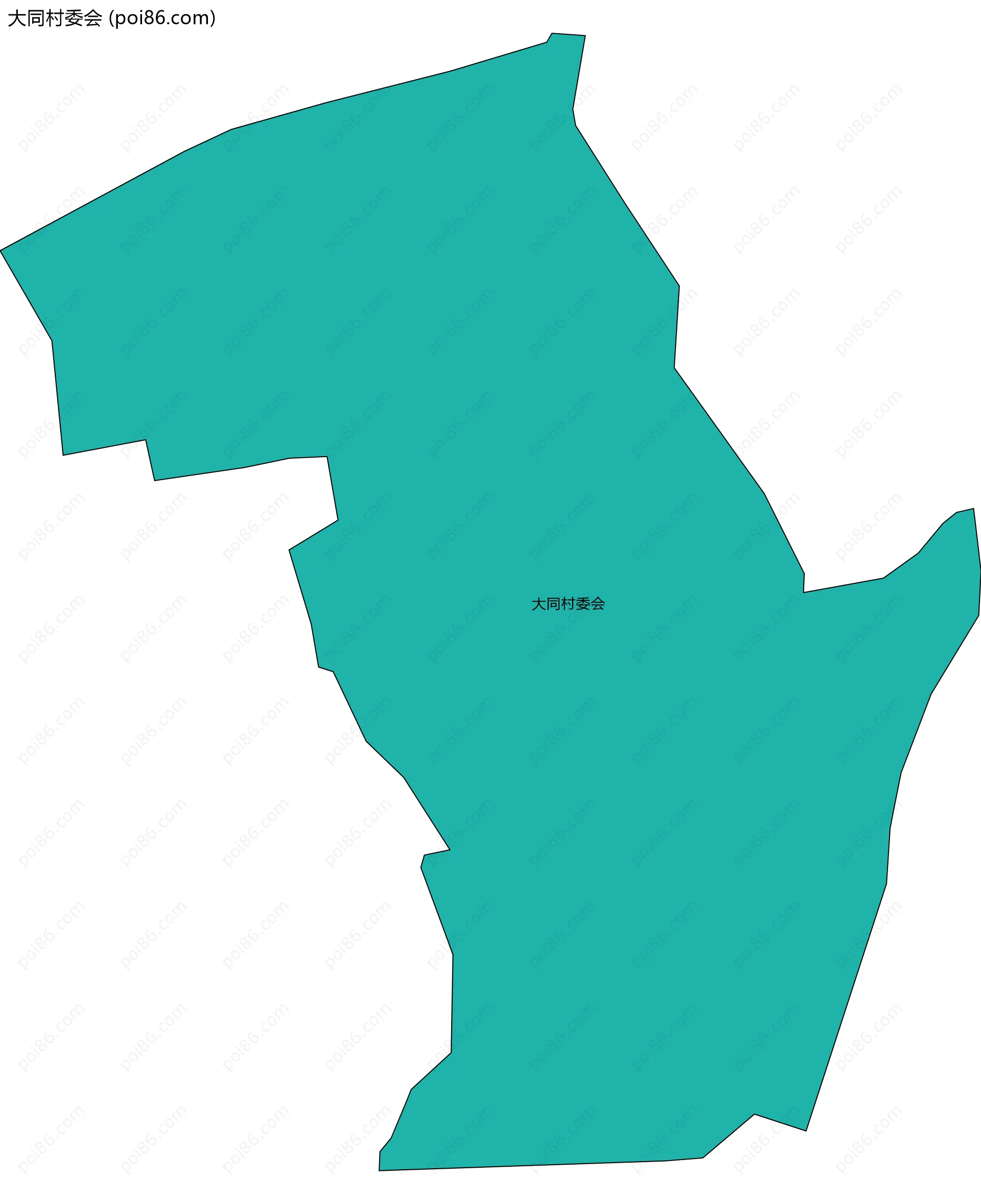 大同村委会边界地图