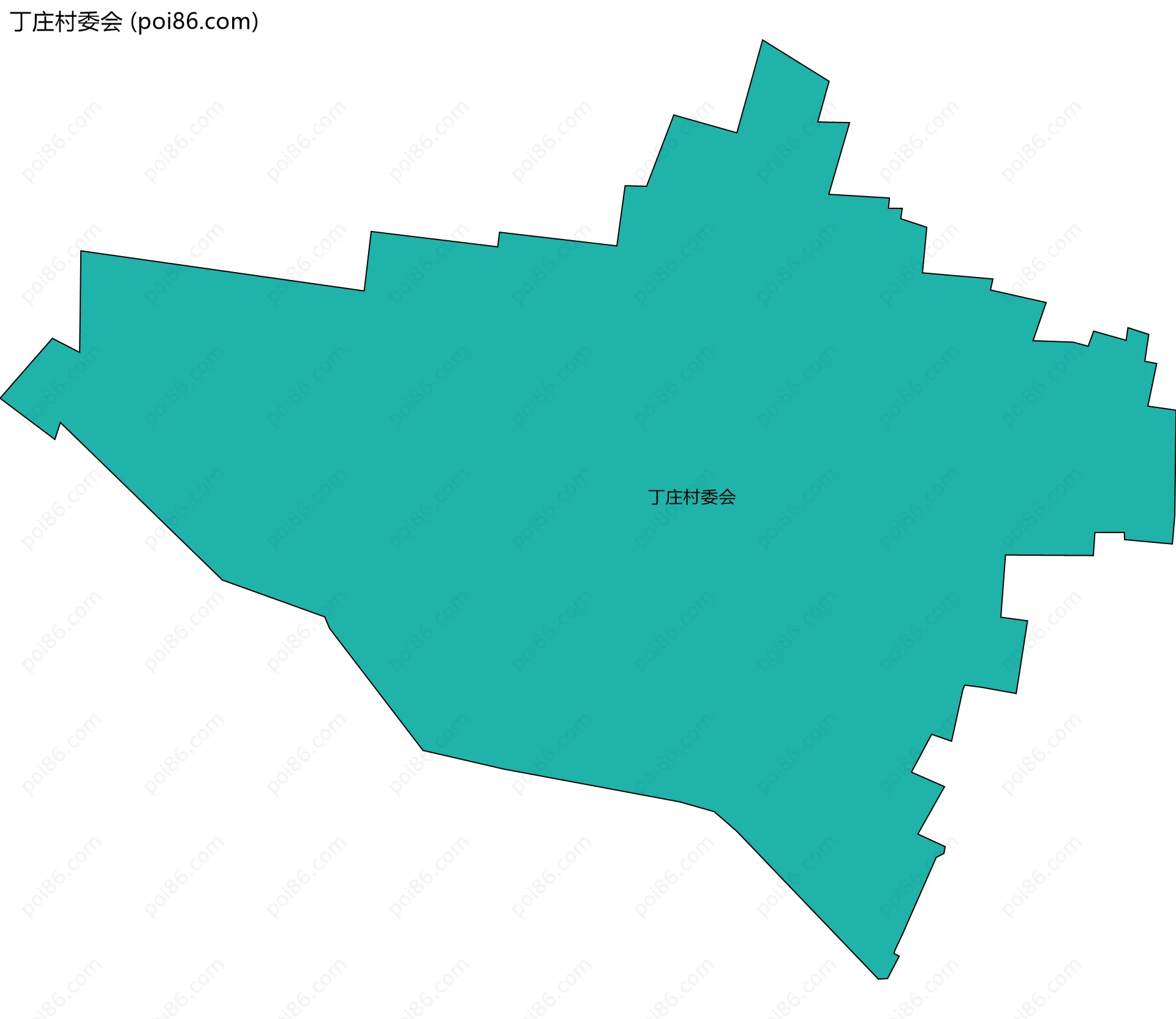 丁庄村委会边界地图