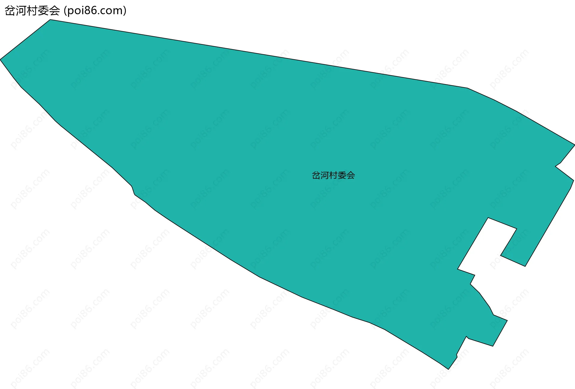 岔河村委会边界地图