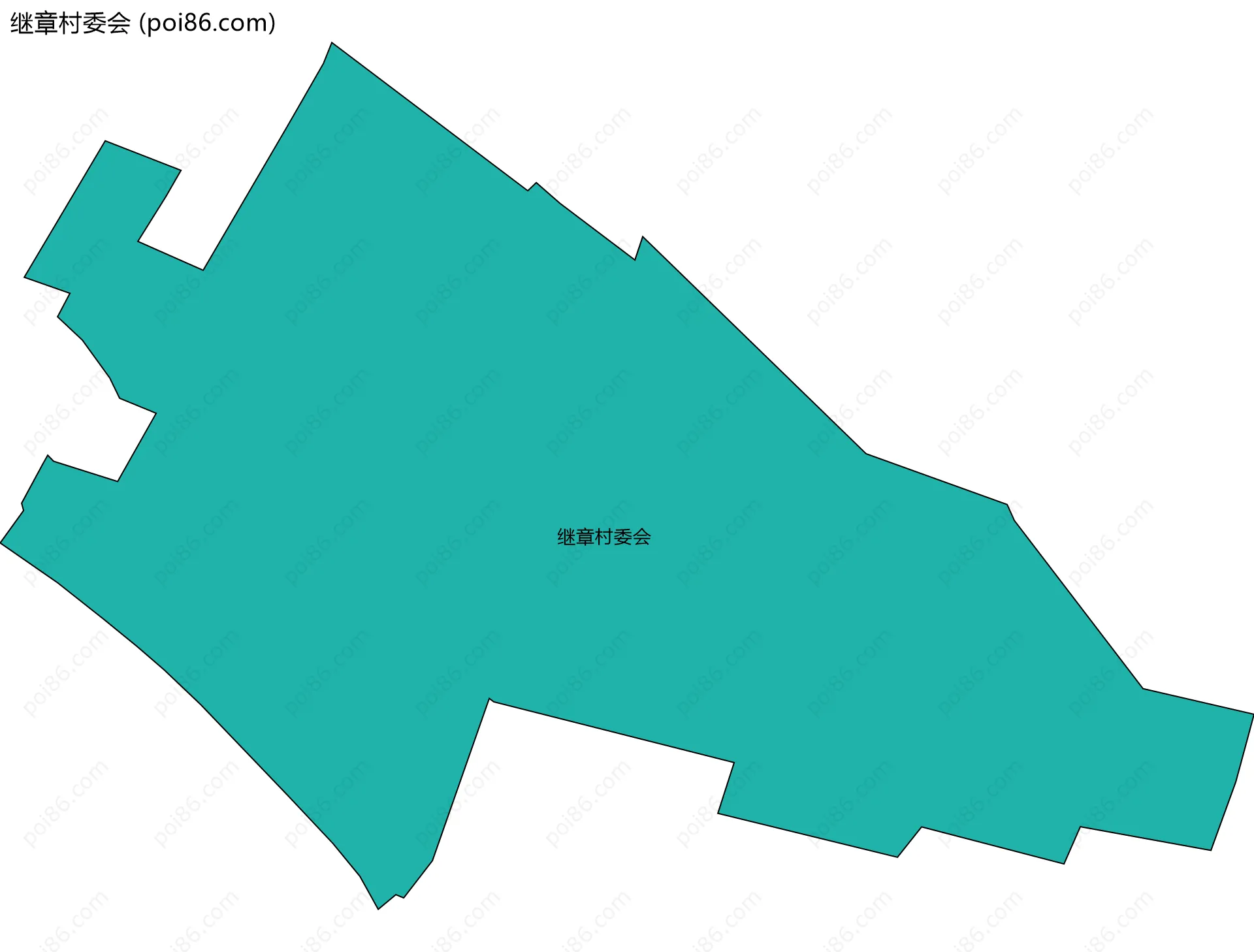 继章村委会边界地图