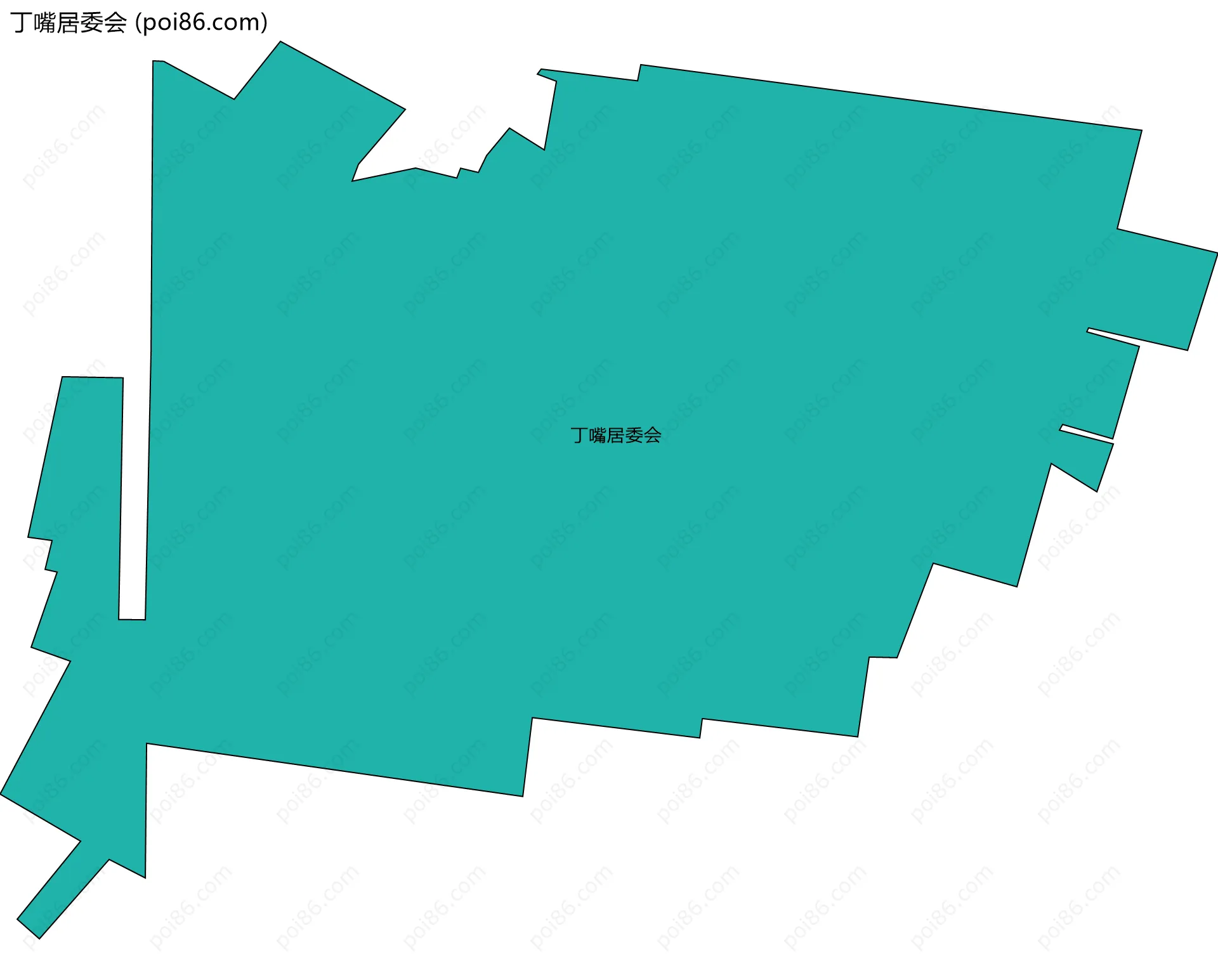丁嘴居委会边界地图
