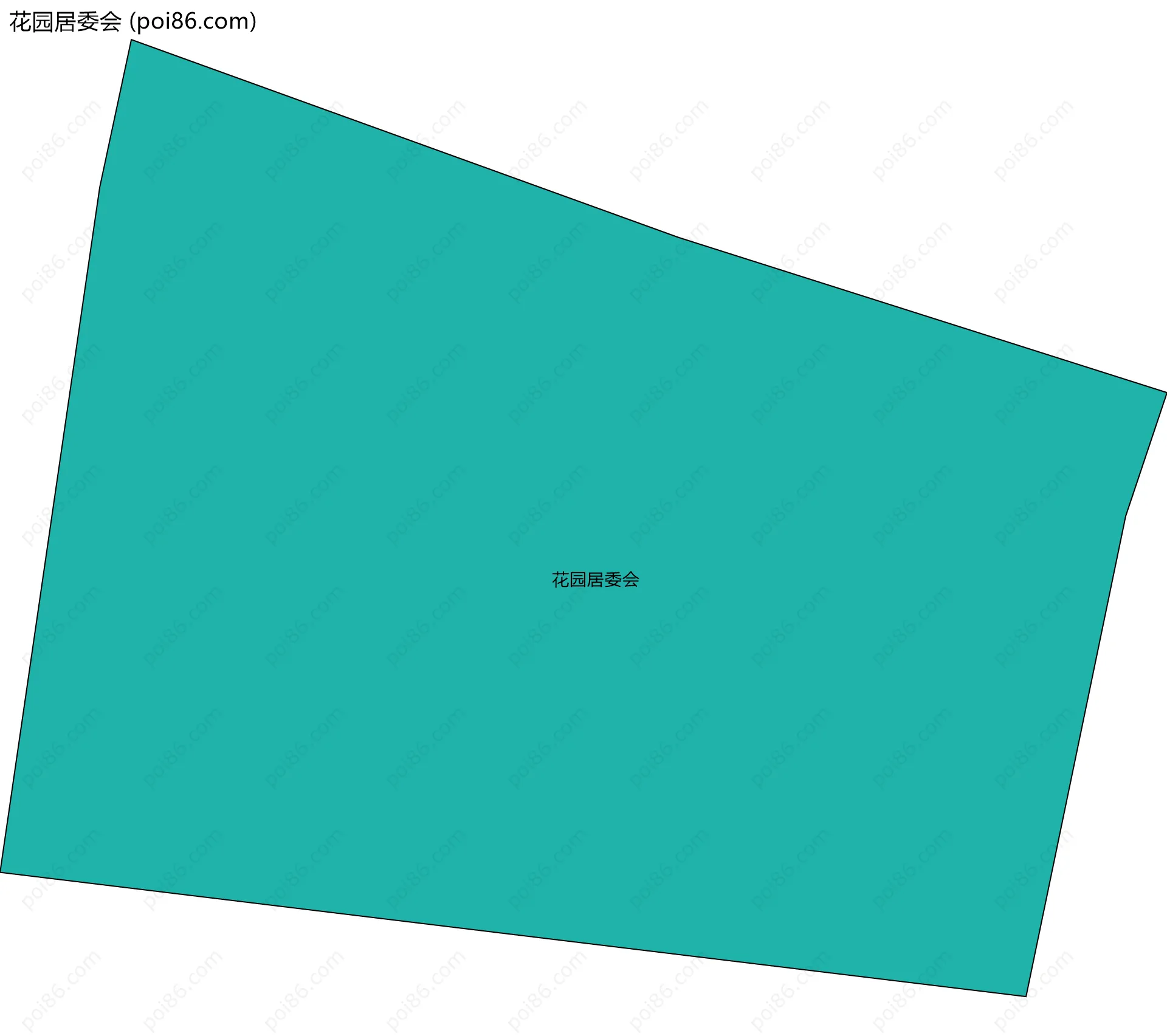 花园居委会边界地图