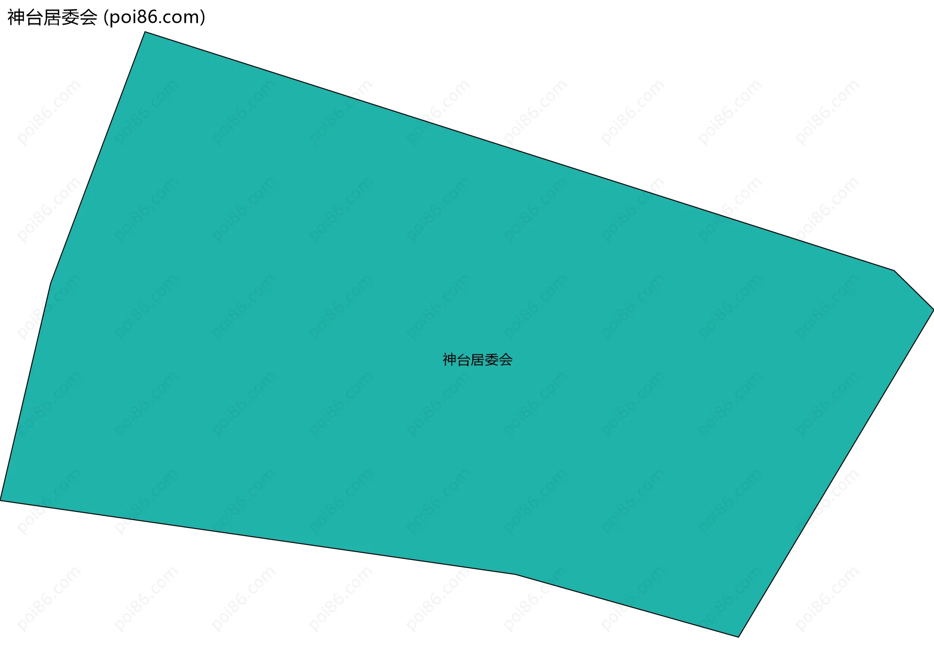 神台居委会边界地图
