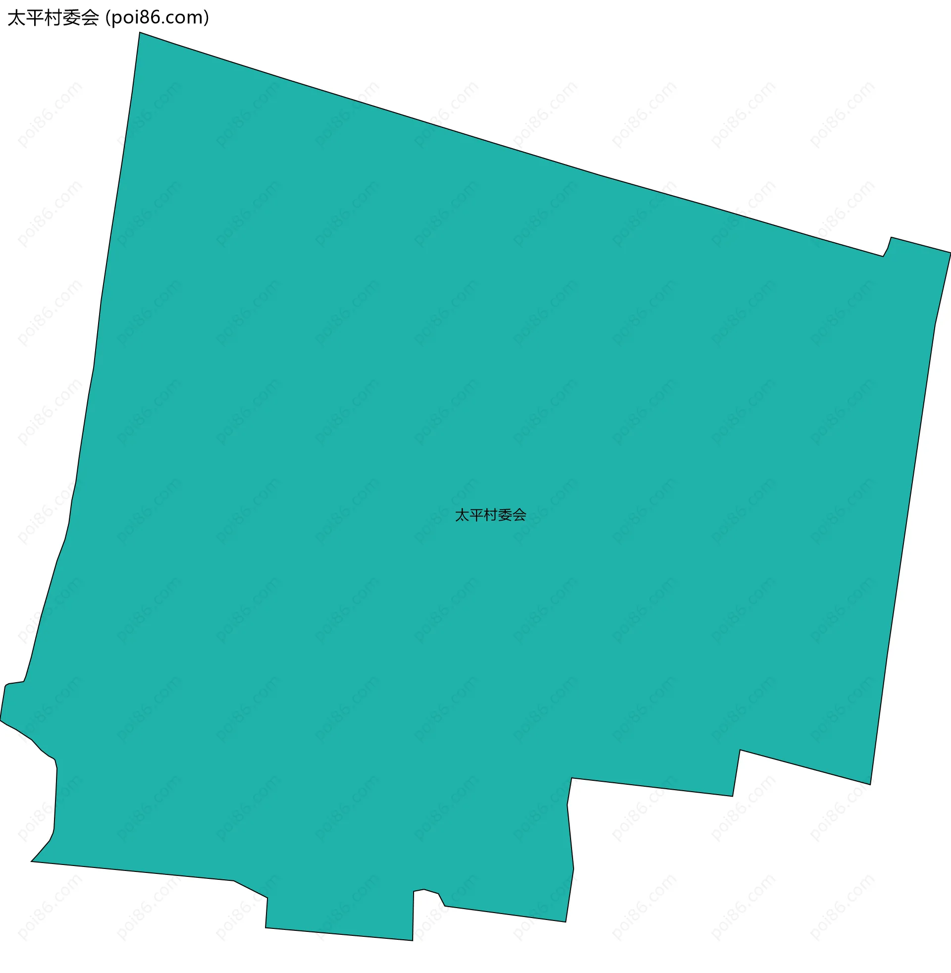 太平村委会边界地图