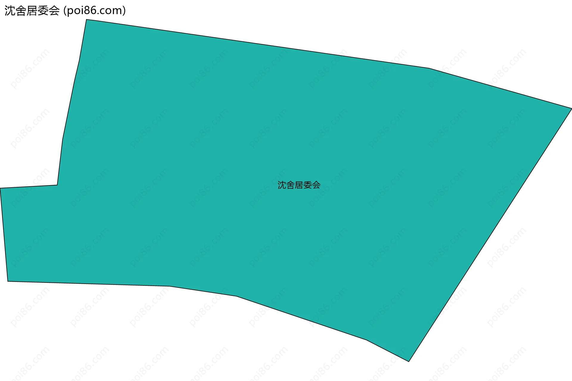沈舍居委会边界地图