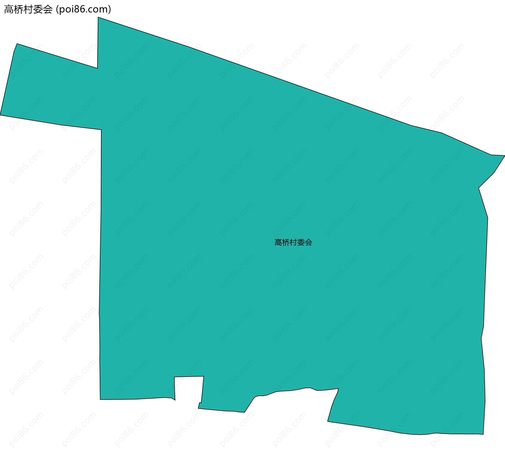 高桥村委会边界地图