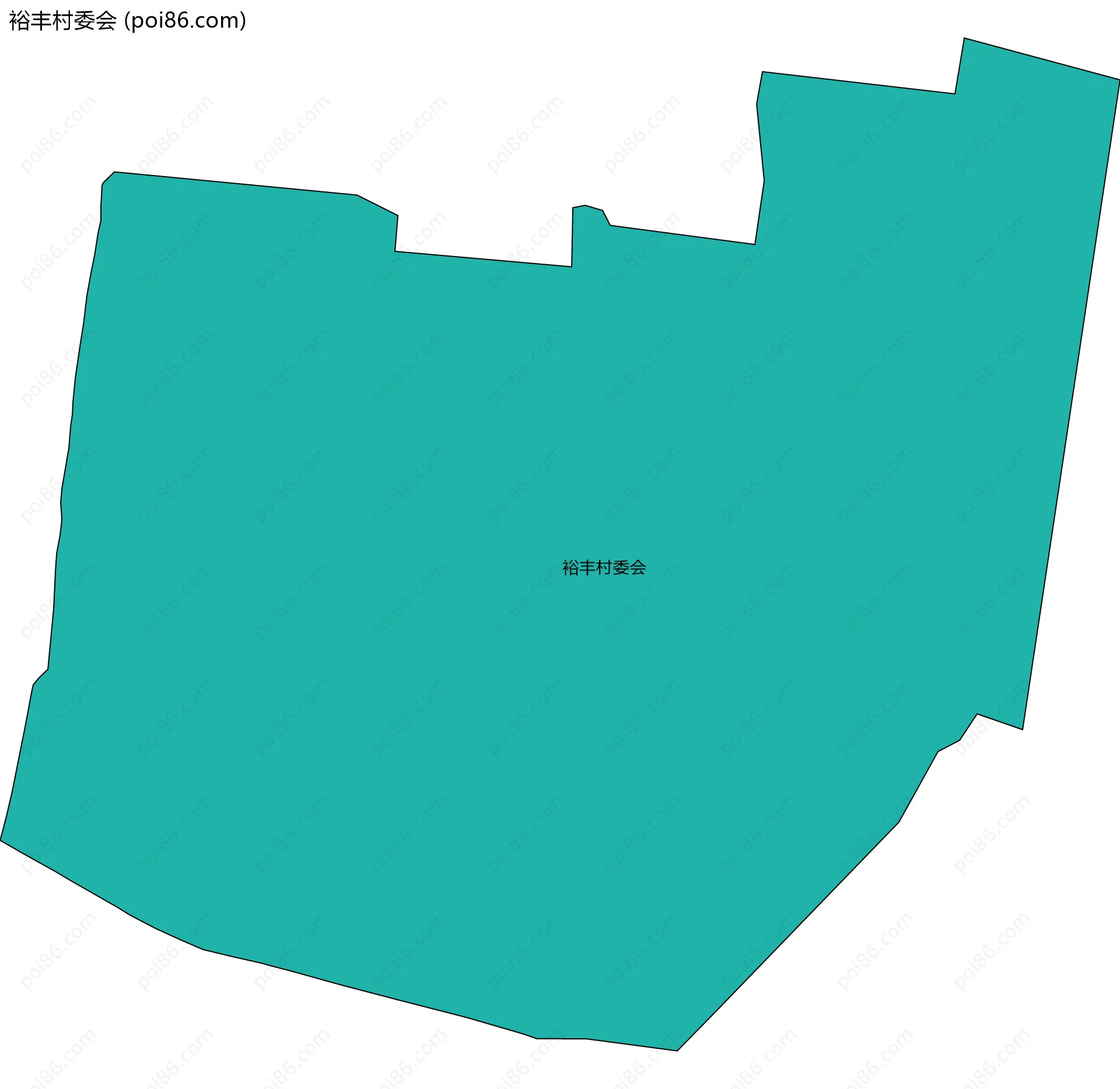 裕丰村委会边界地图