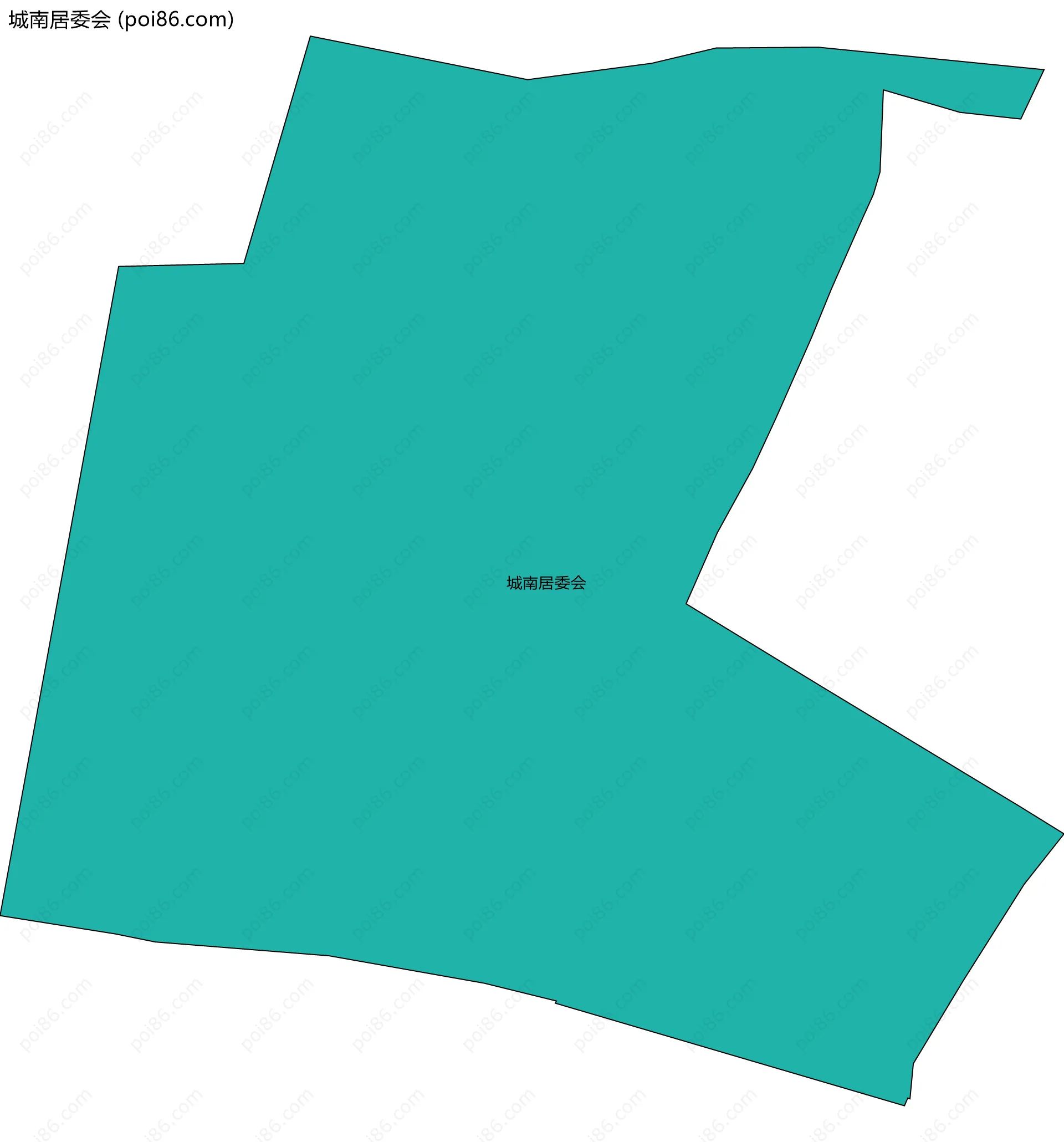 城南居委会边界地图