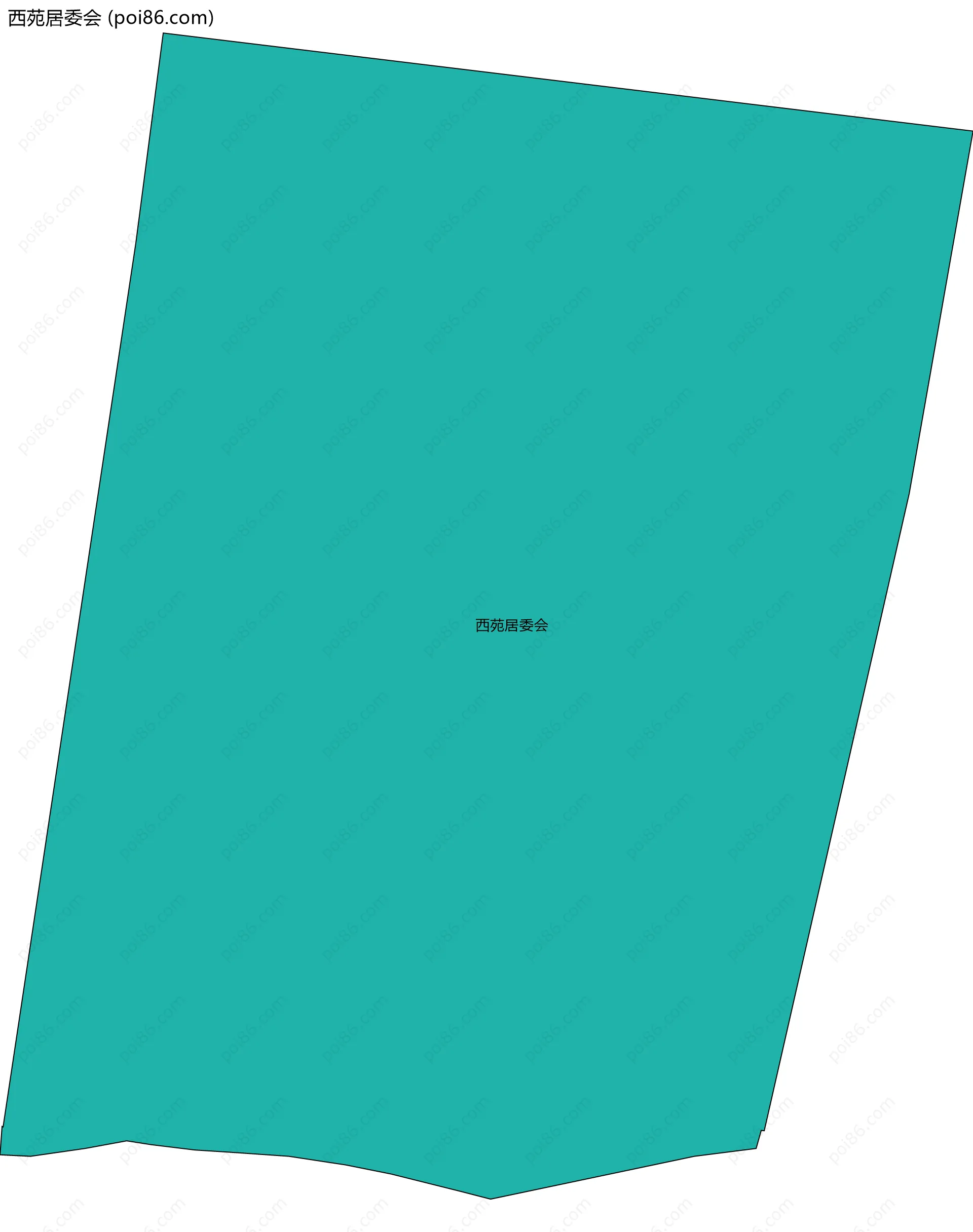 西苑居委会边界地图