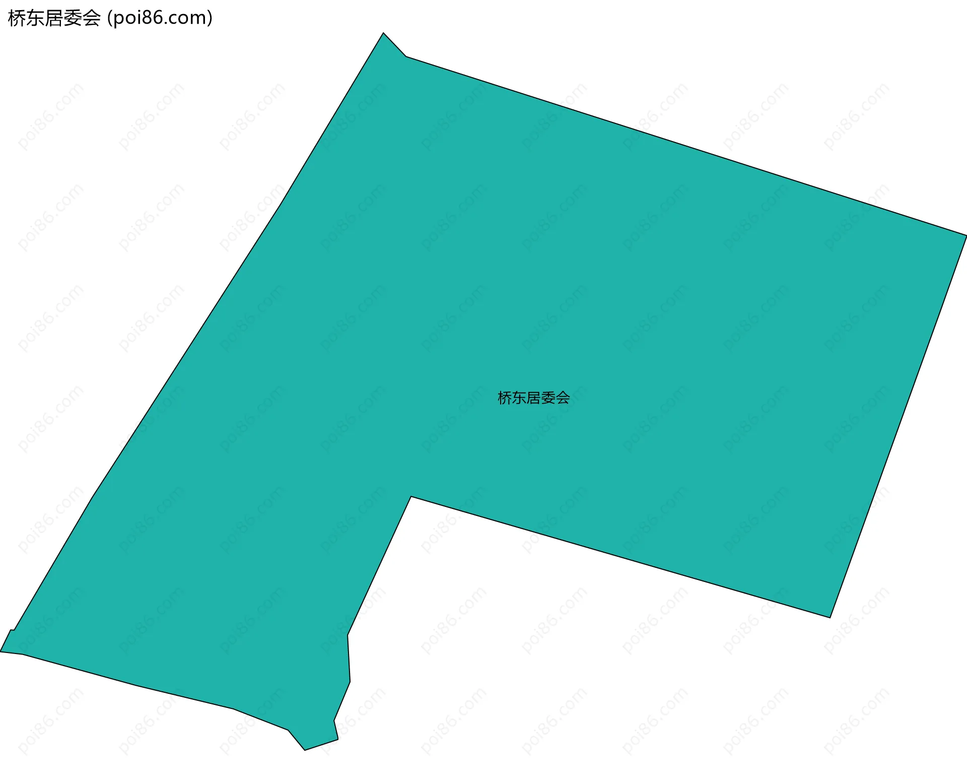 桥东居委会边界地图
