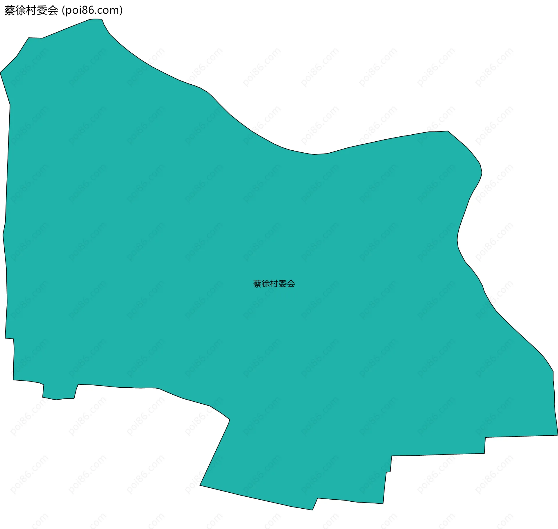 蔡徐村委会边界地图
