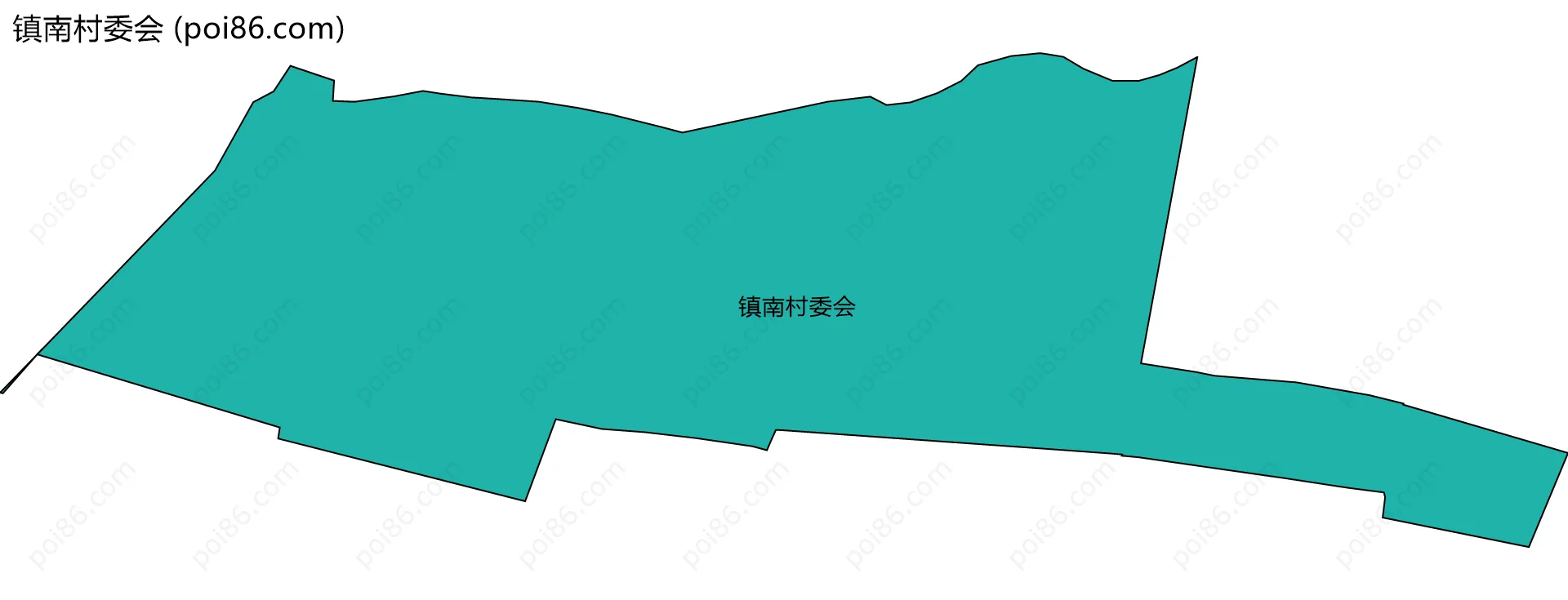 镇南村委会边界地图