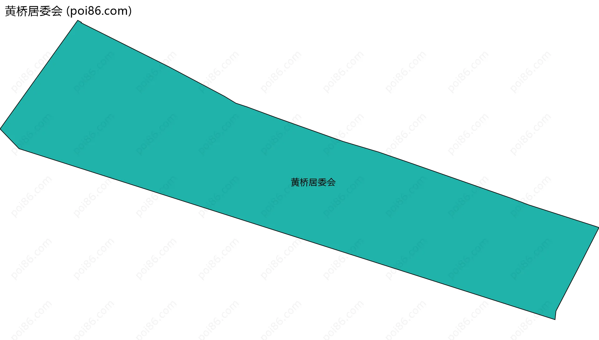 黄桥居委会边界地图