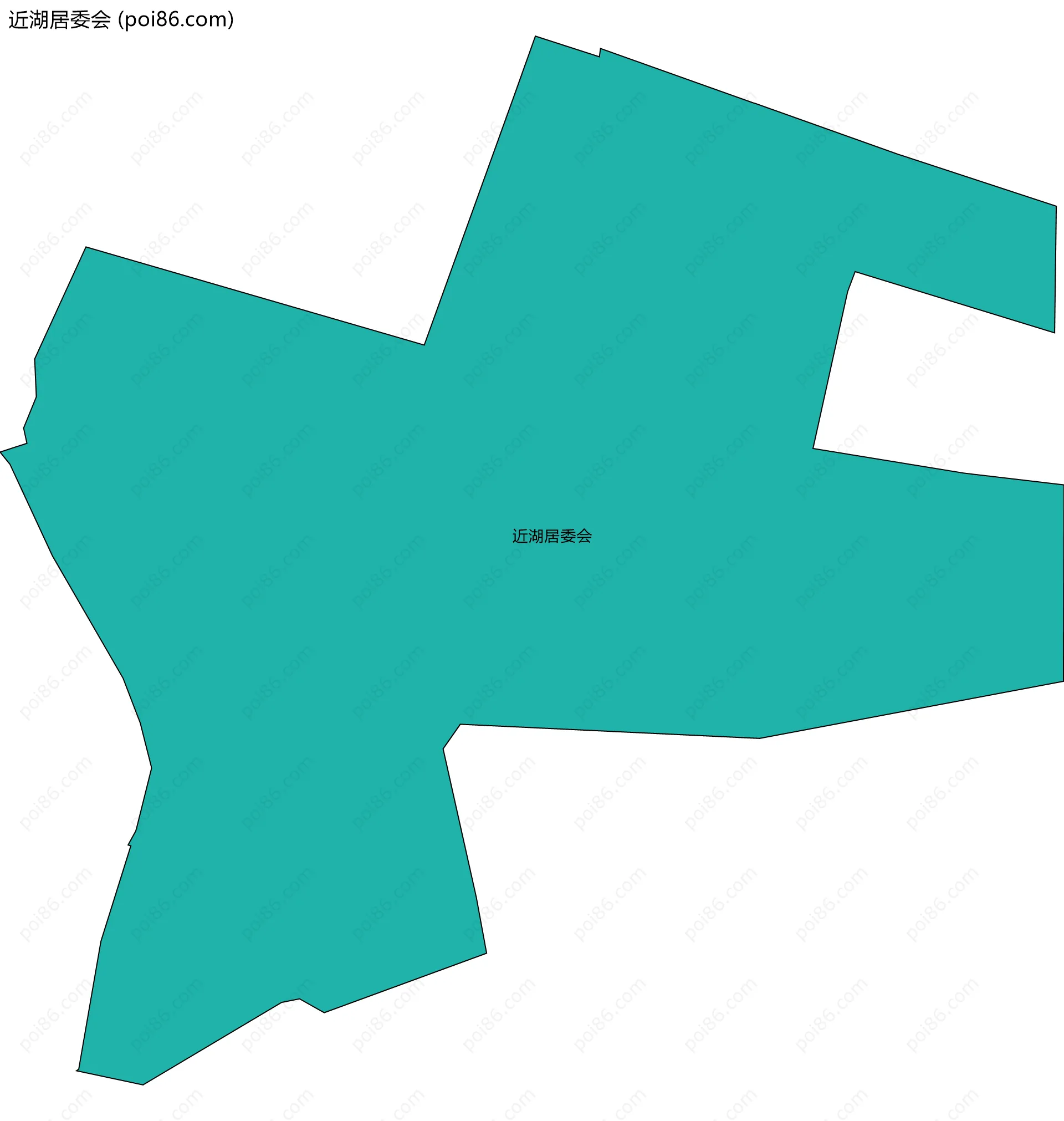 近湖居委会边界地图