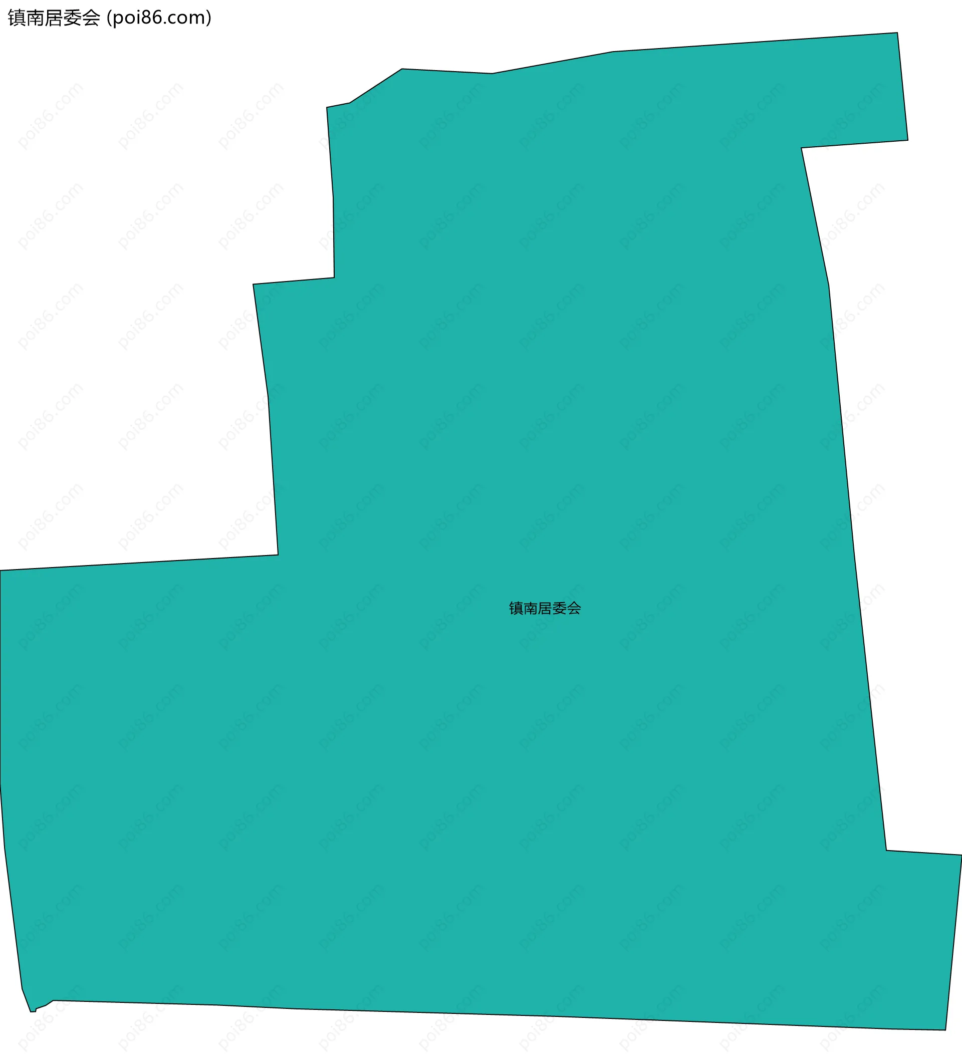 镇南居委会边界地图
