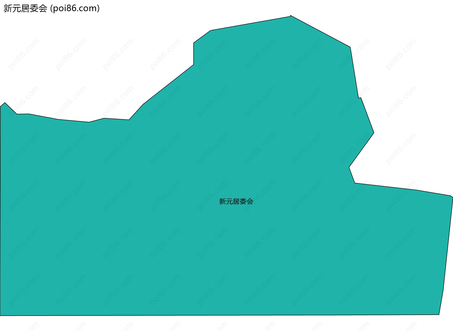 新元居委会边界地图