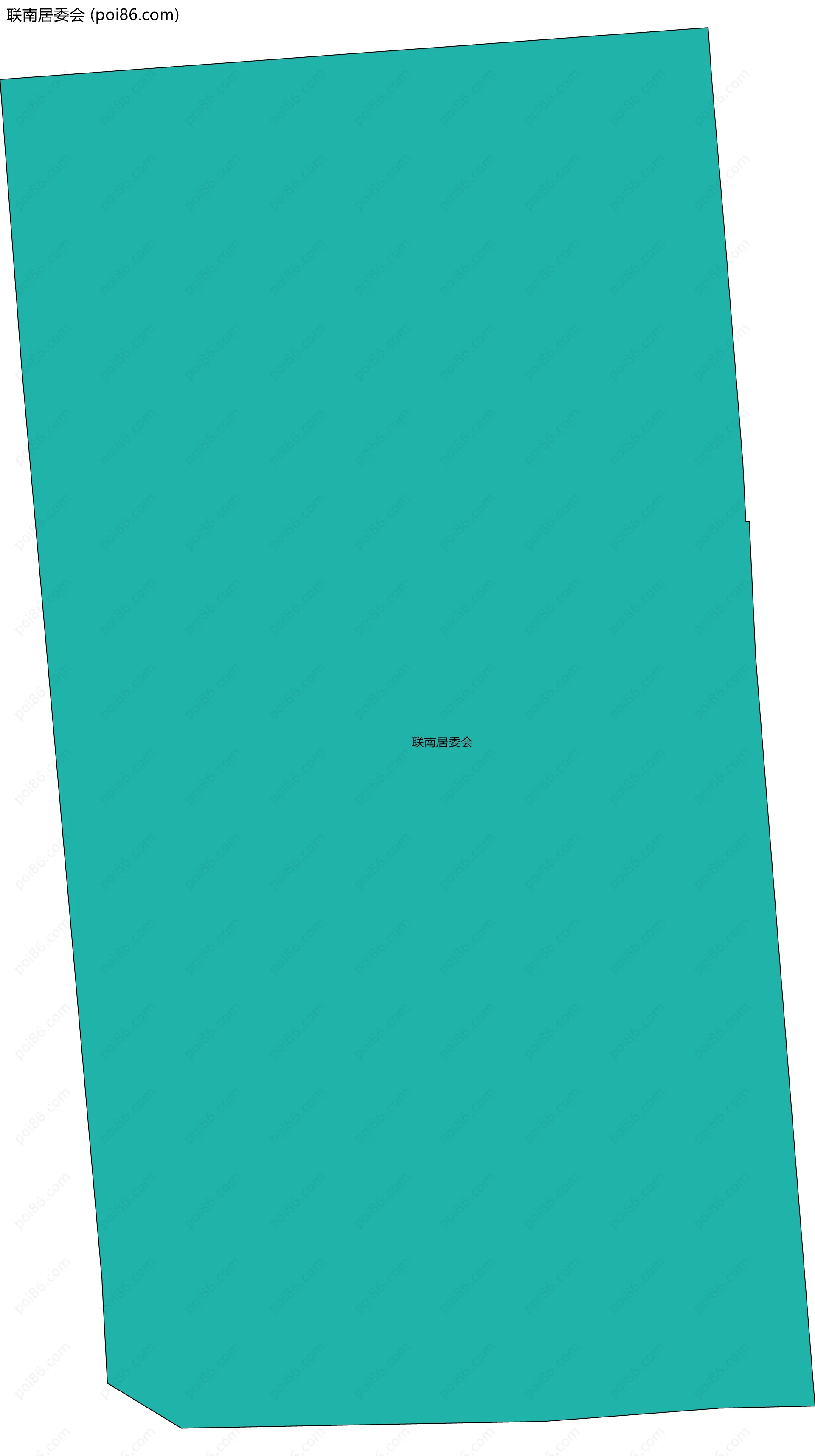 联南居委会边界地图