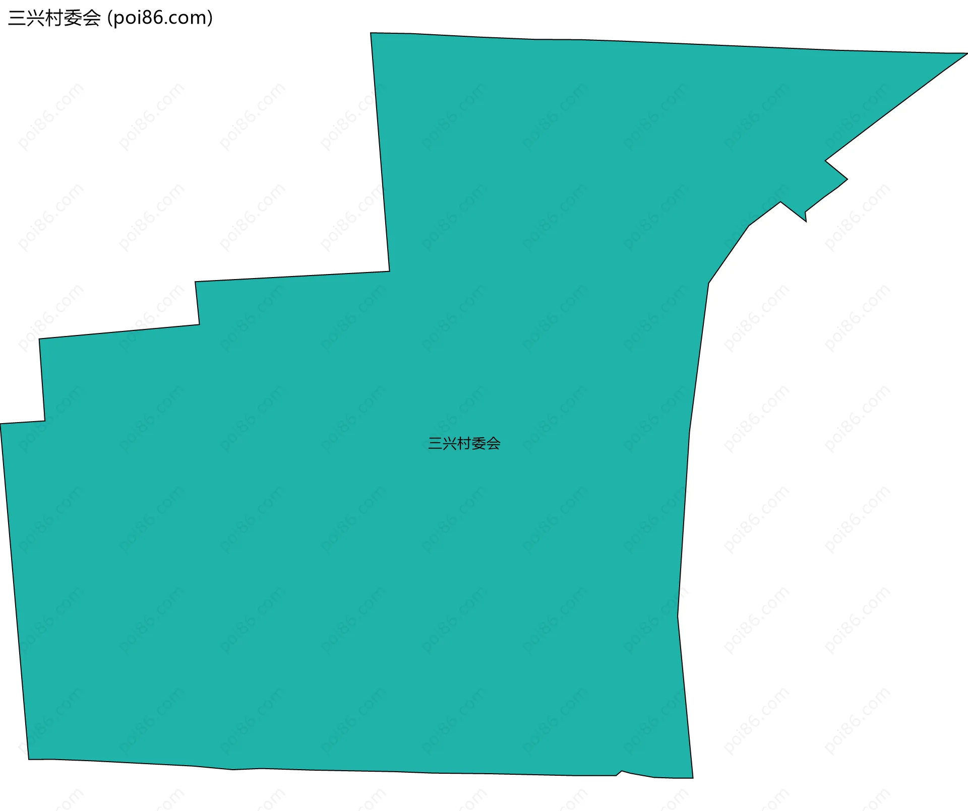 三兴村委会边界地图