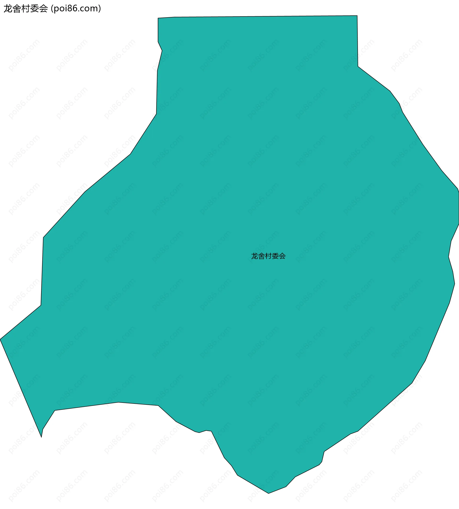 龙舍村委会边界地图