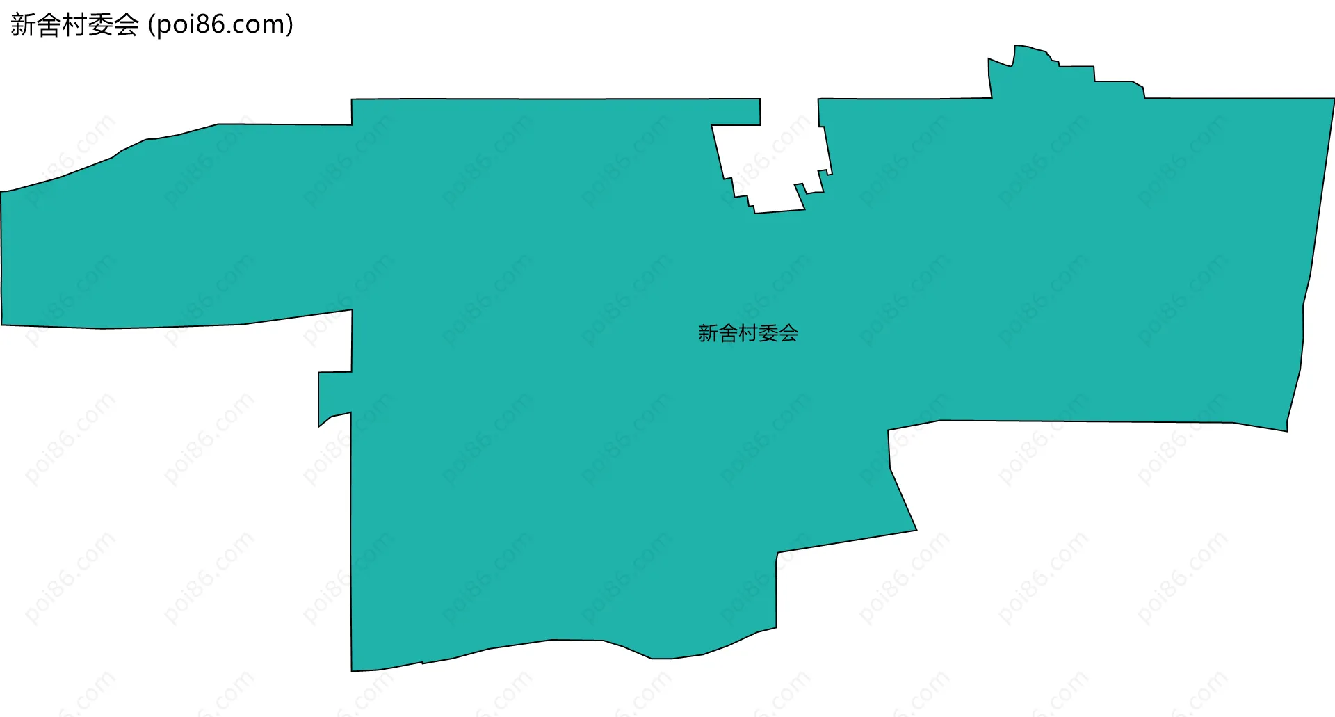 新舍村委会边界地图