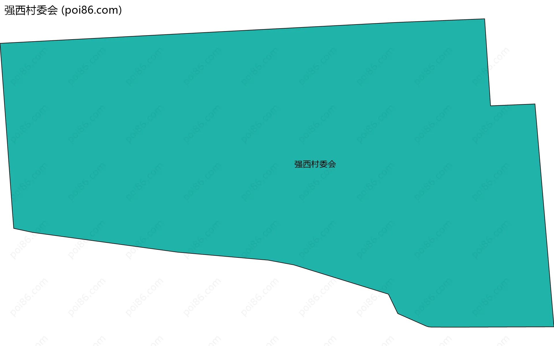强西村委会边界地图