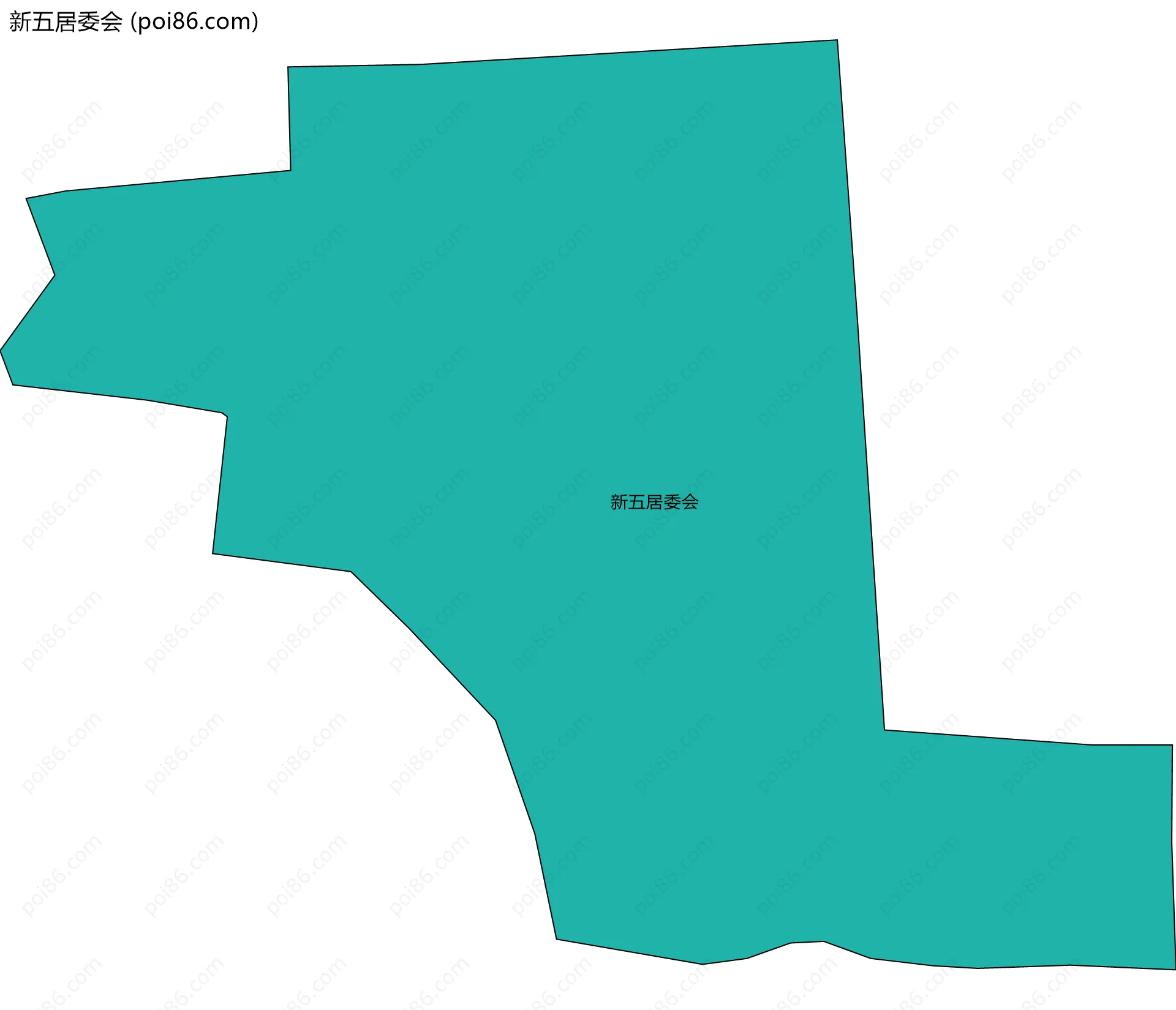 新五居委会边界地图