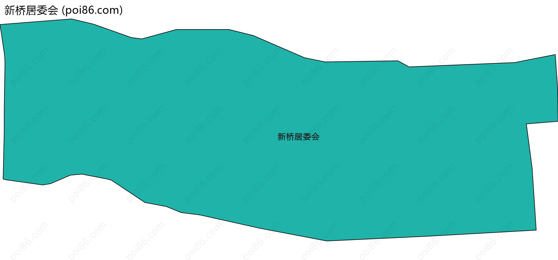 新桥居委会边界地图