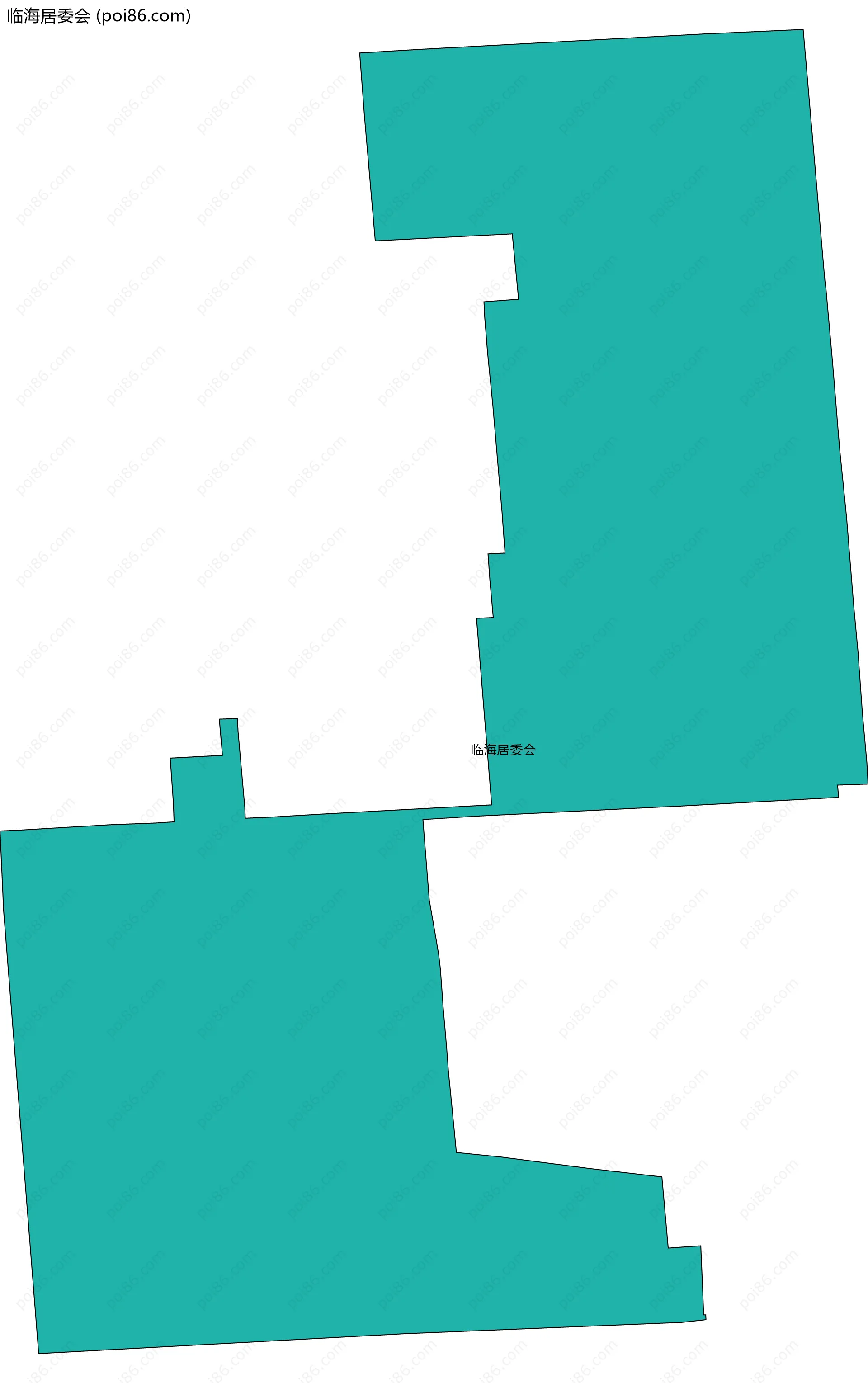 临海居委会边界地图