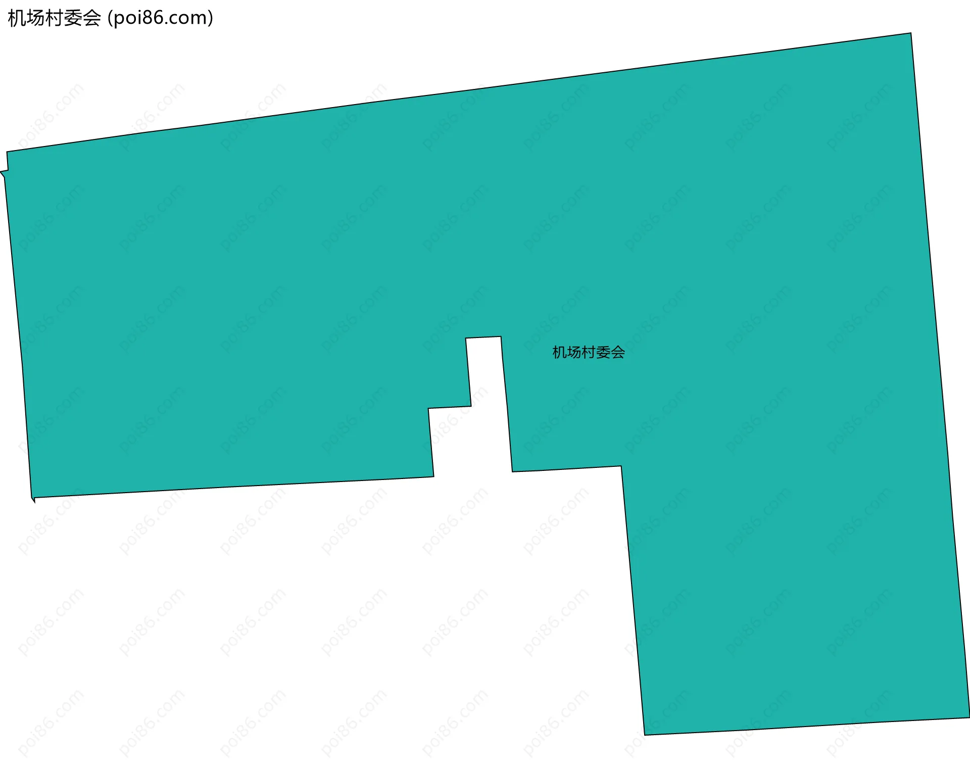 机场村委会边界地图