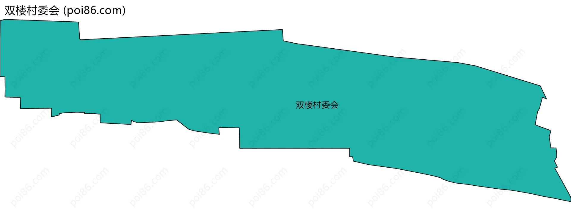 双楼村委会边界地图