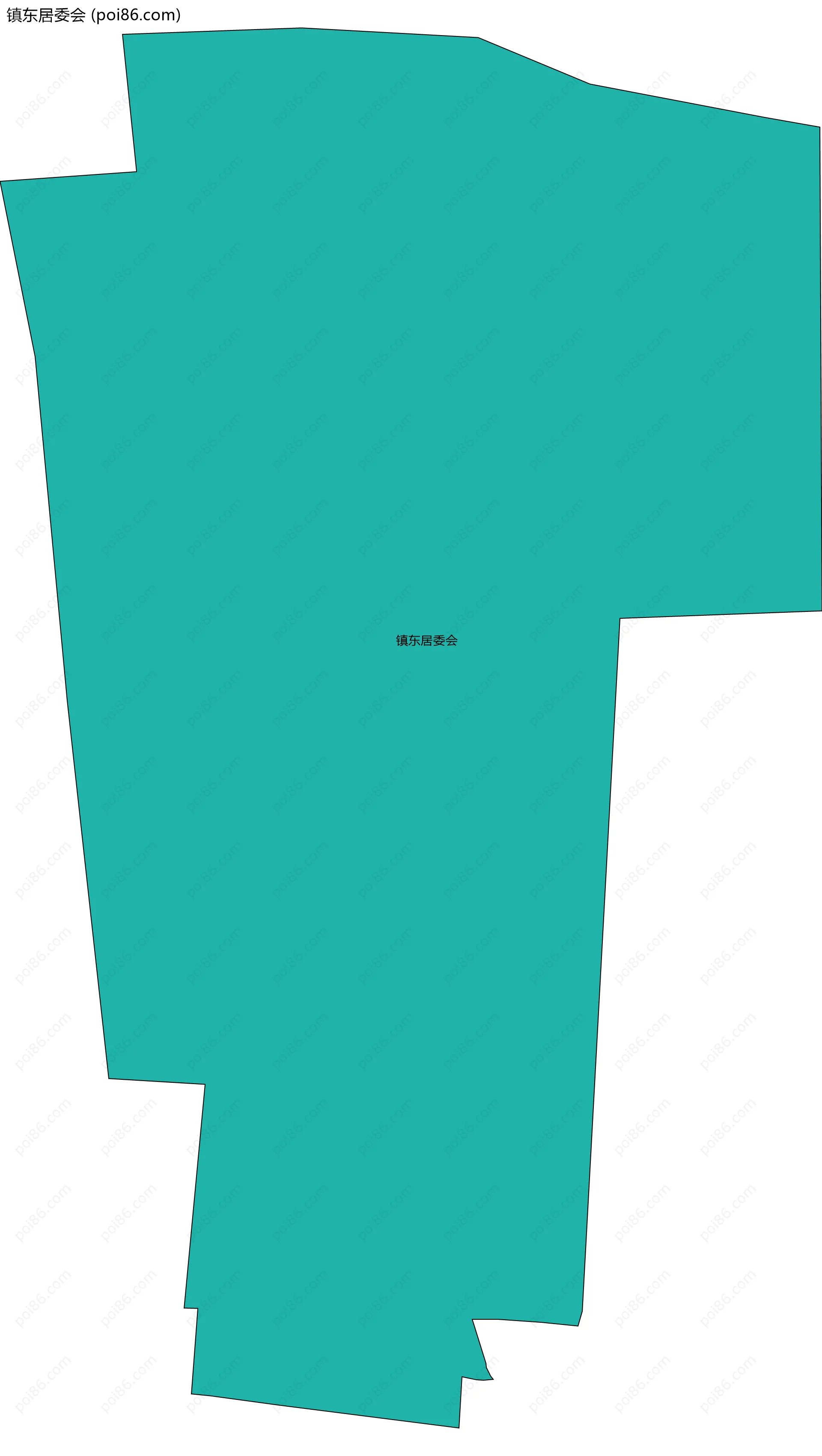 镇东居委会边界地图